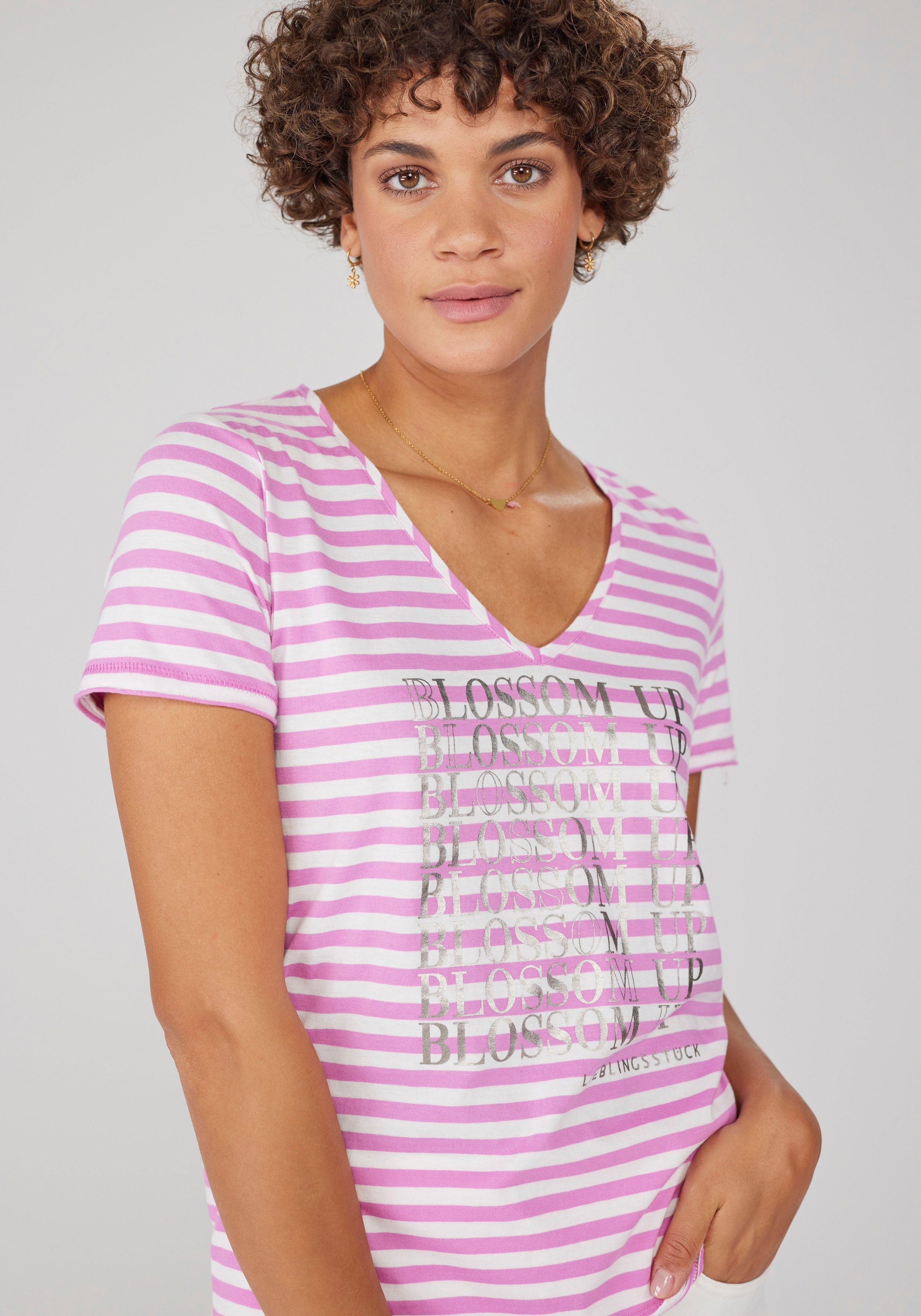 Lieblingsstück Print-Shirt bestellen mit Streifen | BAUR für »MaliaL«