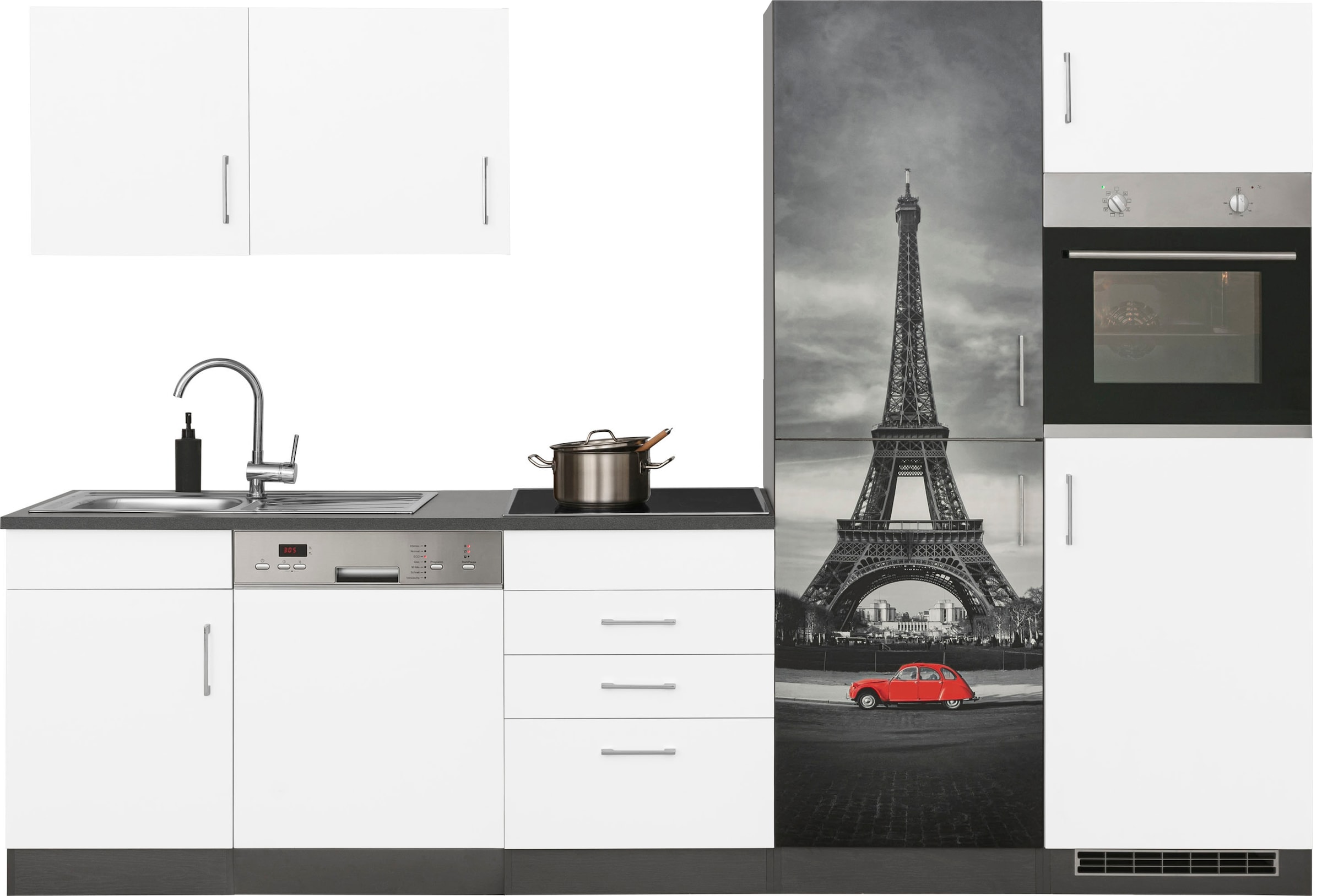HELD MÖBEL Küchenzeile "Paris", ohne E-Geräte, Breite 290 cm günstig online kaufen
