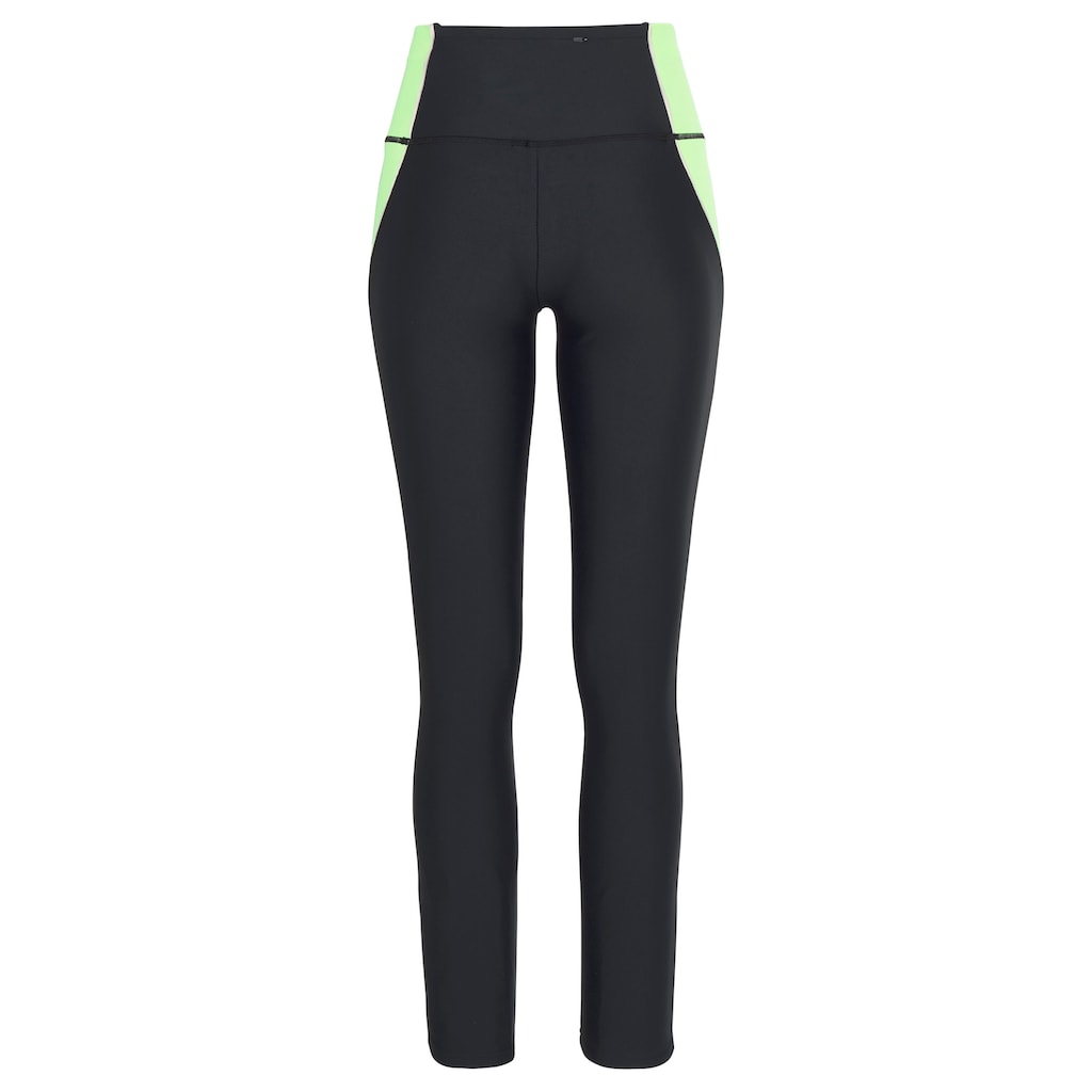 LASCANA ACTIVE Leggings »-Sporthose«, mit farblich abgesetztem Seitenstreifen