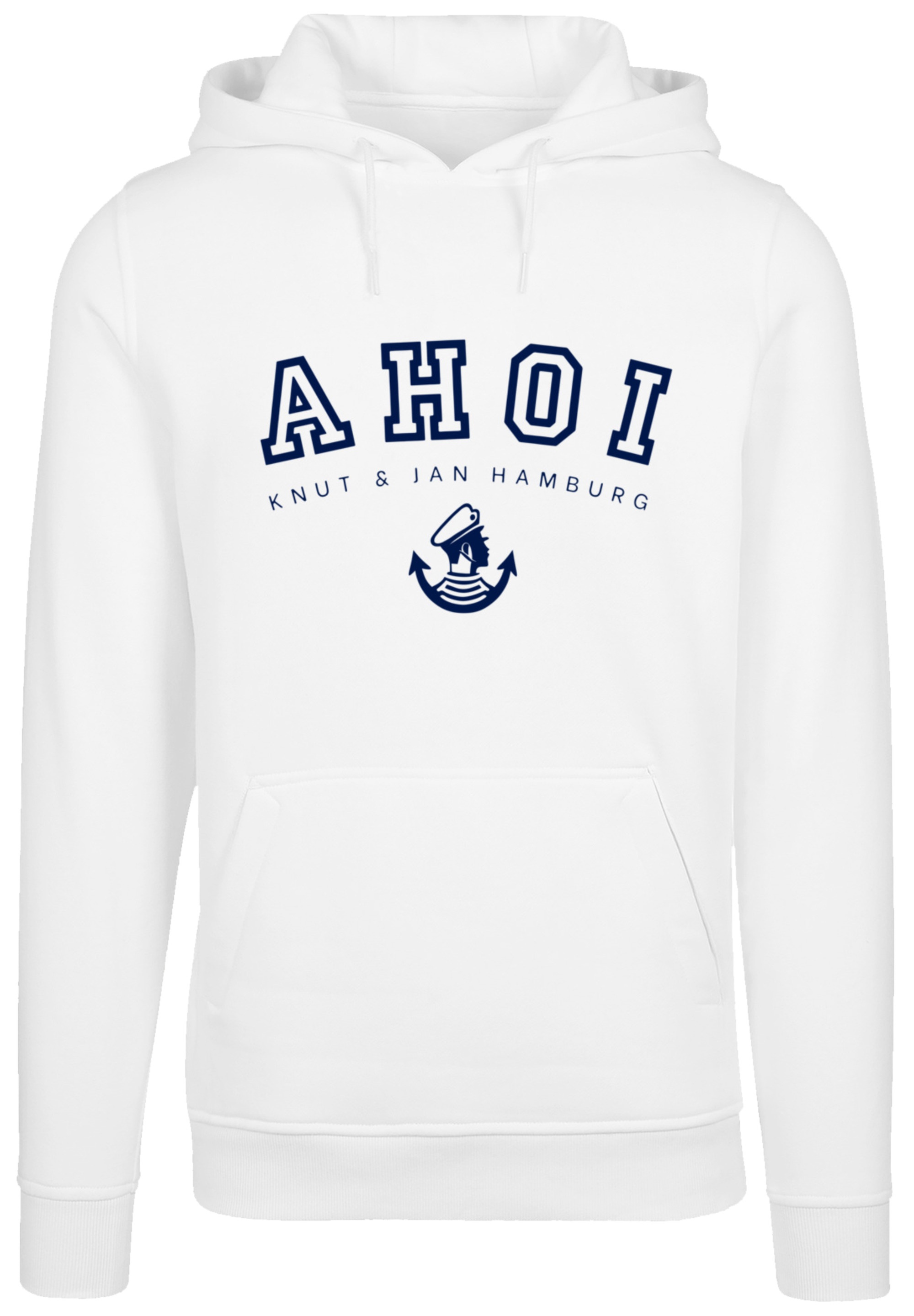 F4NT4STIC Kapuzenpullover »Ahoi Knut & Jan Hamburg«, Print