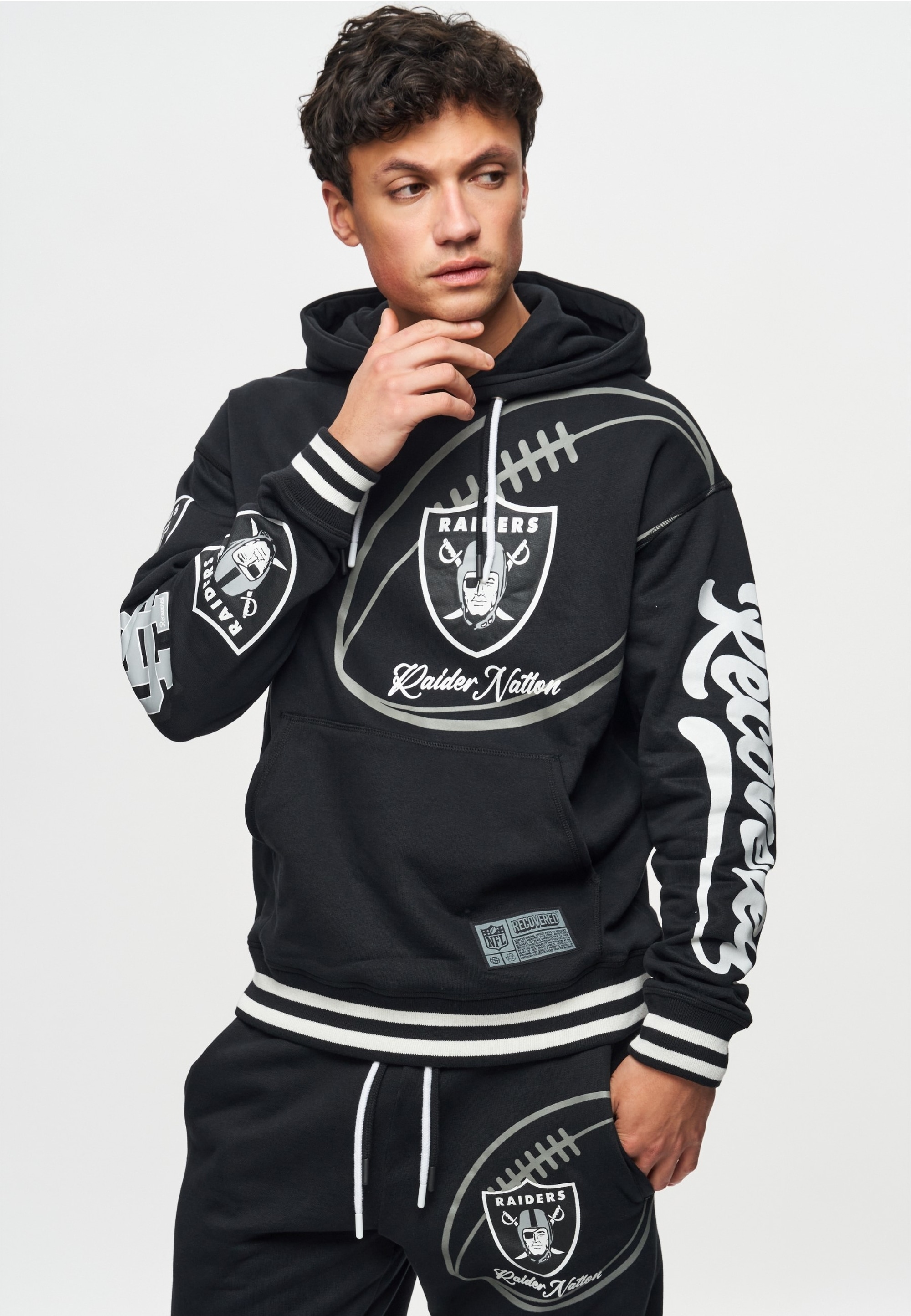 Recovered Kapuzensweatshirt "NFL Raiders Nation", im lockeren Schnitt günstig online kaufen