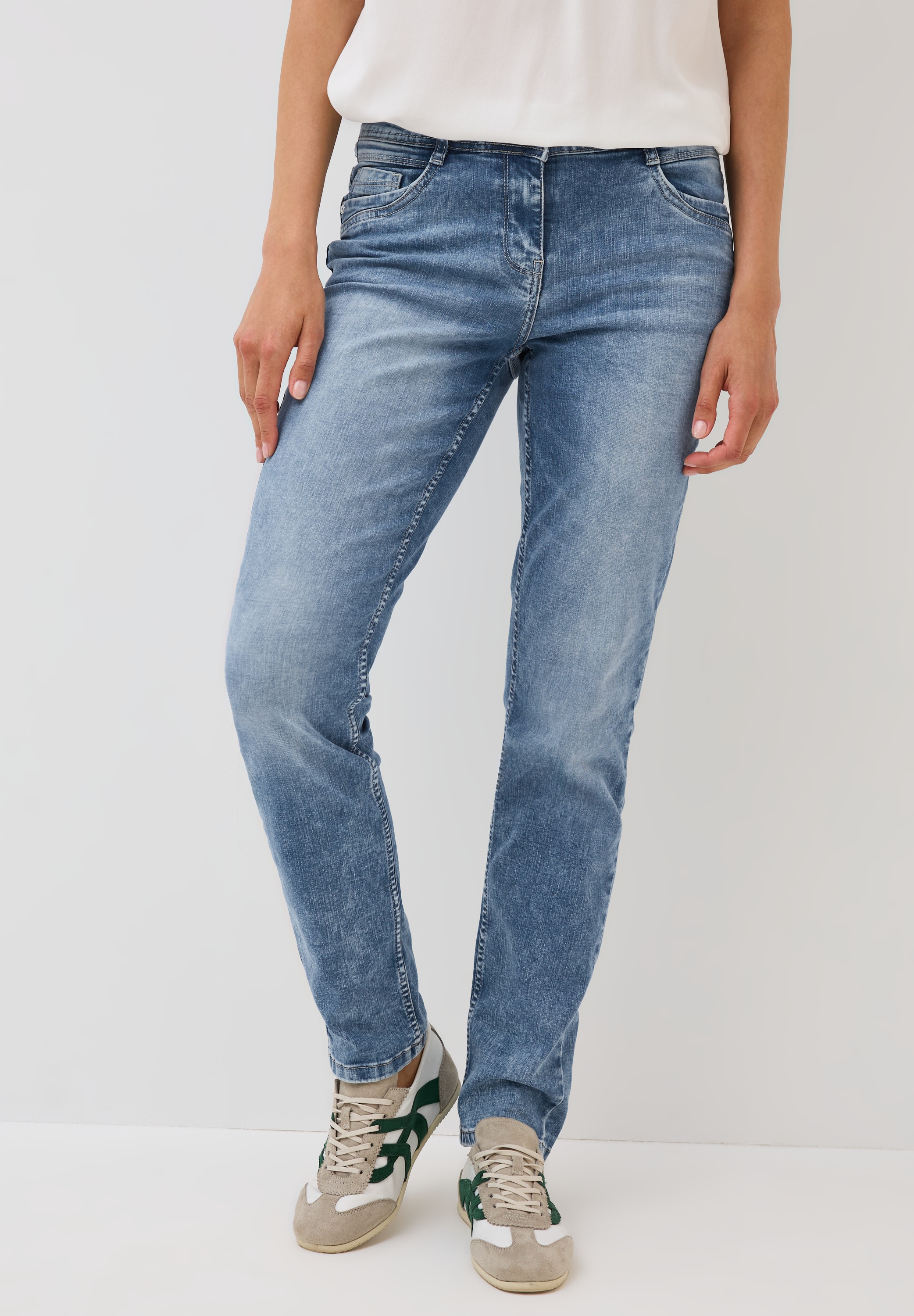 Cecil Gerade Jeans, Middle Waist