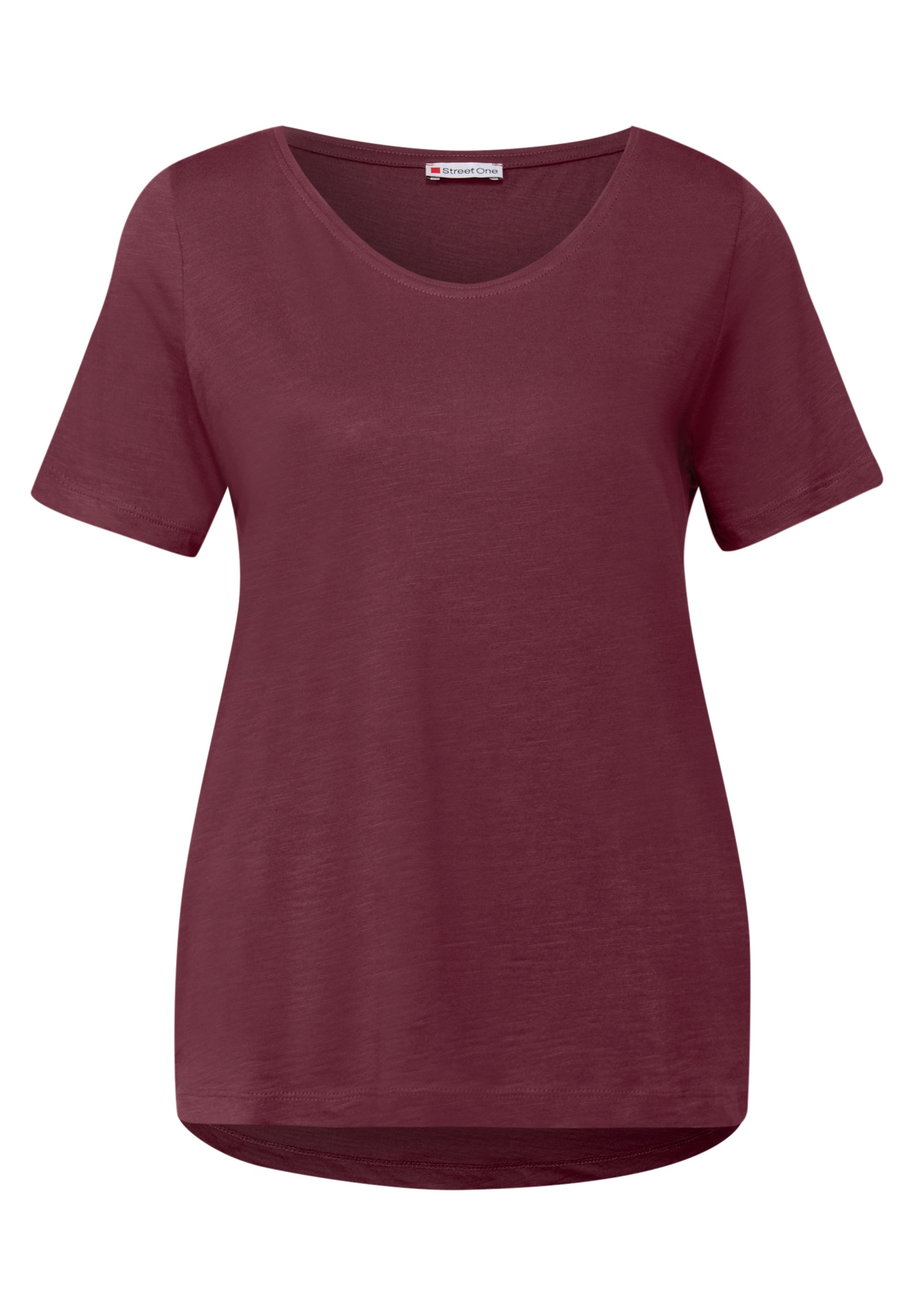 STREET ONE V-Shirt, im soften Baumwoll-Mix