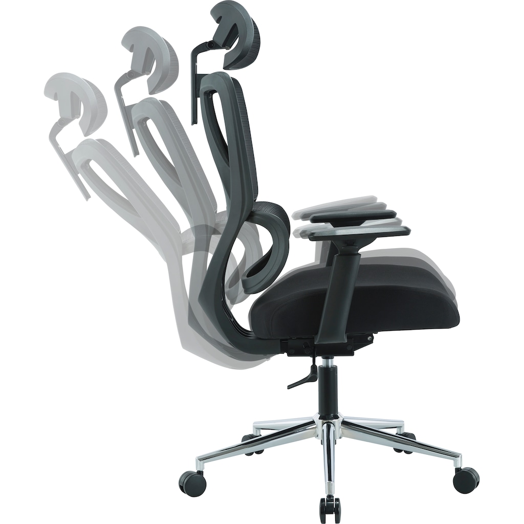 Places of Style Bürostuhl »Andora, moderner ergonomischer Schreibtischstuhl«, Netzstoff