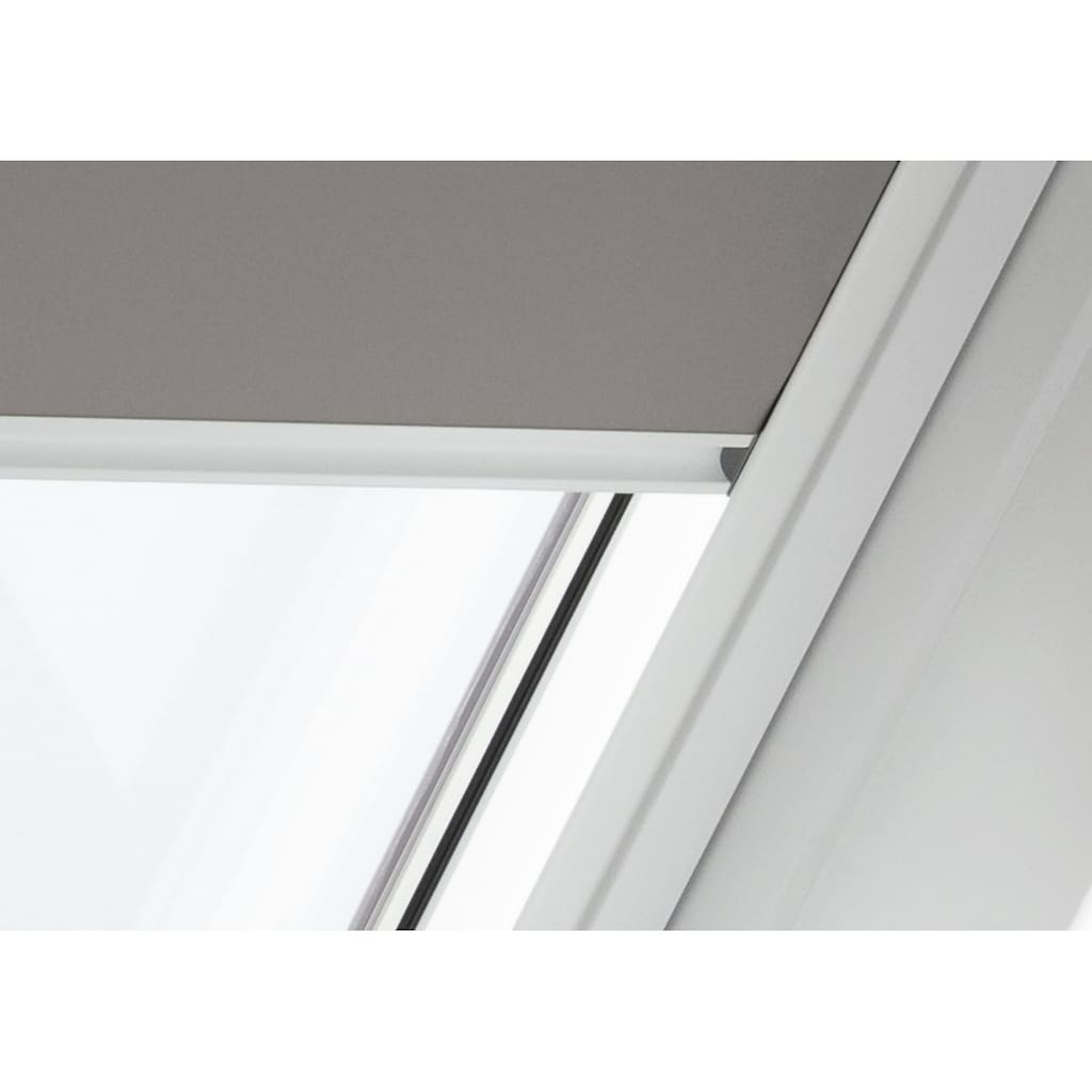 VELUX Verdunklungsrollo »DKL CK02 0705SWL«, verdunkelnd, Verdunkelung, in Führungsschienen, grau