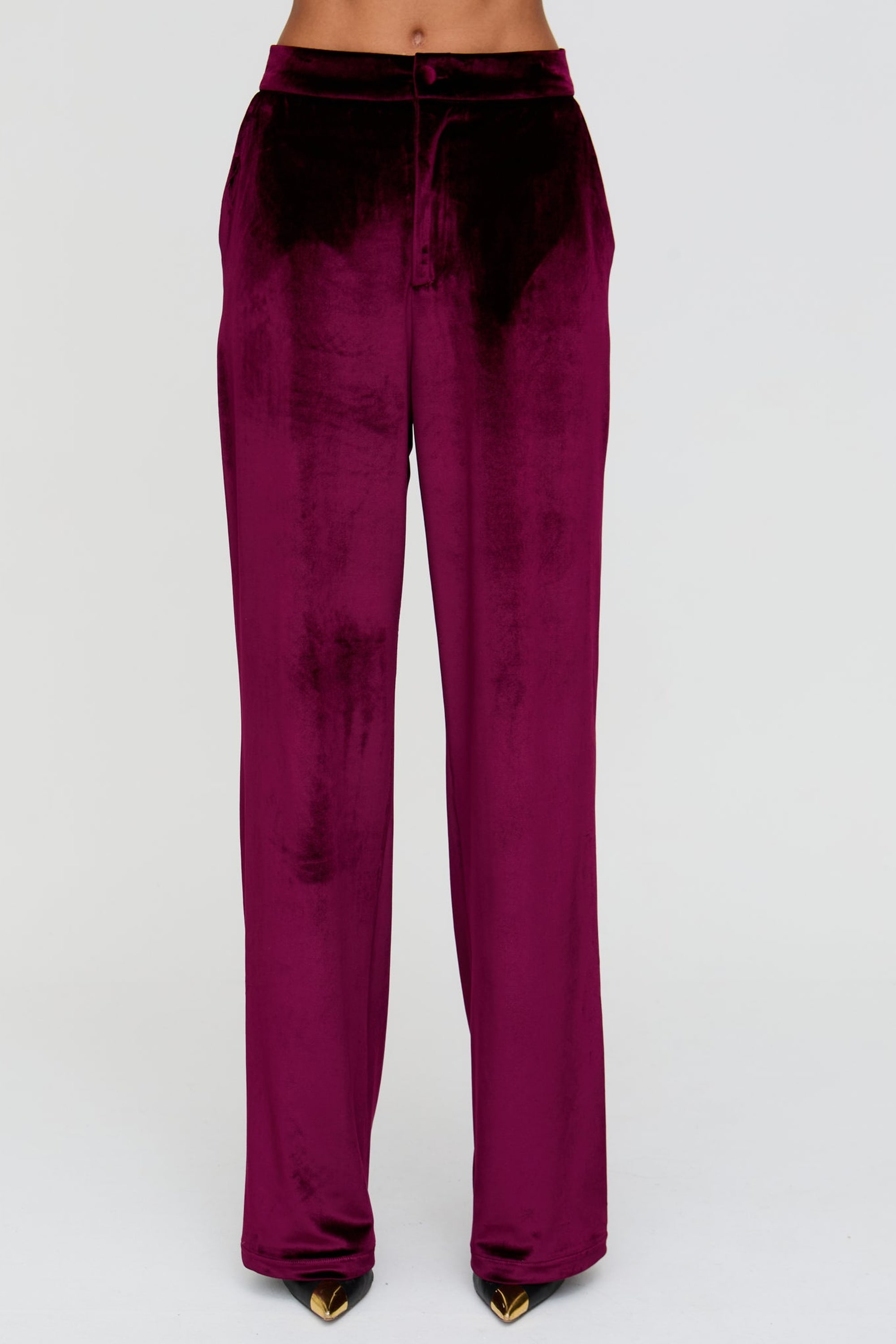 Lily and Lionel Jerseyhose »Valerie Straight Leg Velvet Trouser Damen«