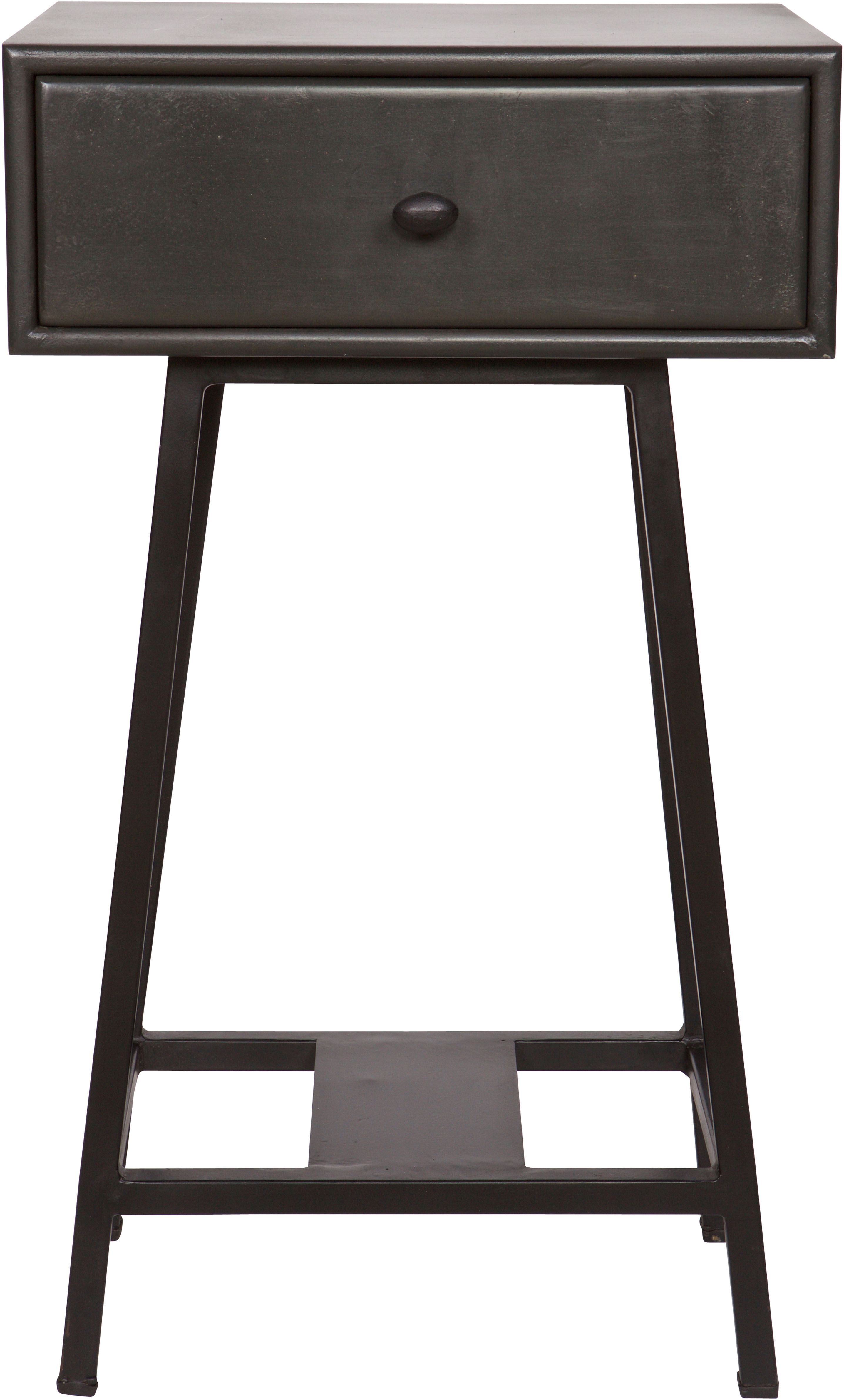 WOOOD Beistelltisch "Skybox aus Mangoholz mit Schublade, farbig lackiert, 40x30x70 cm" Schublade Innenmaß 34x24x9,5 cm, Holz farbig behandelt