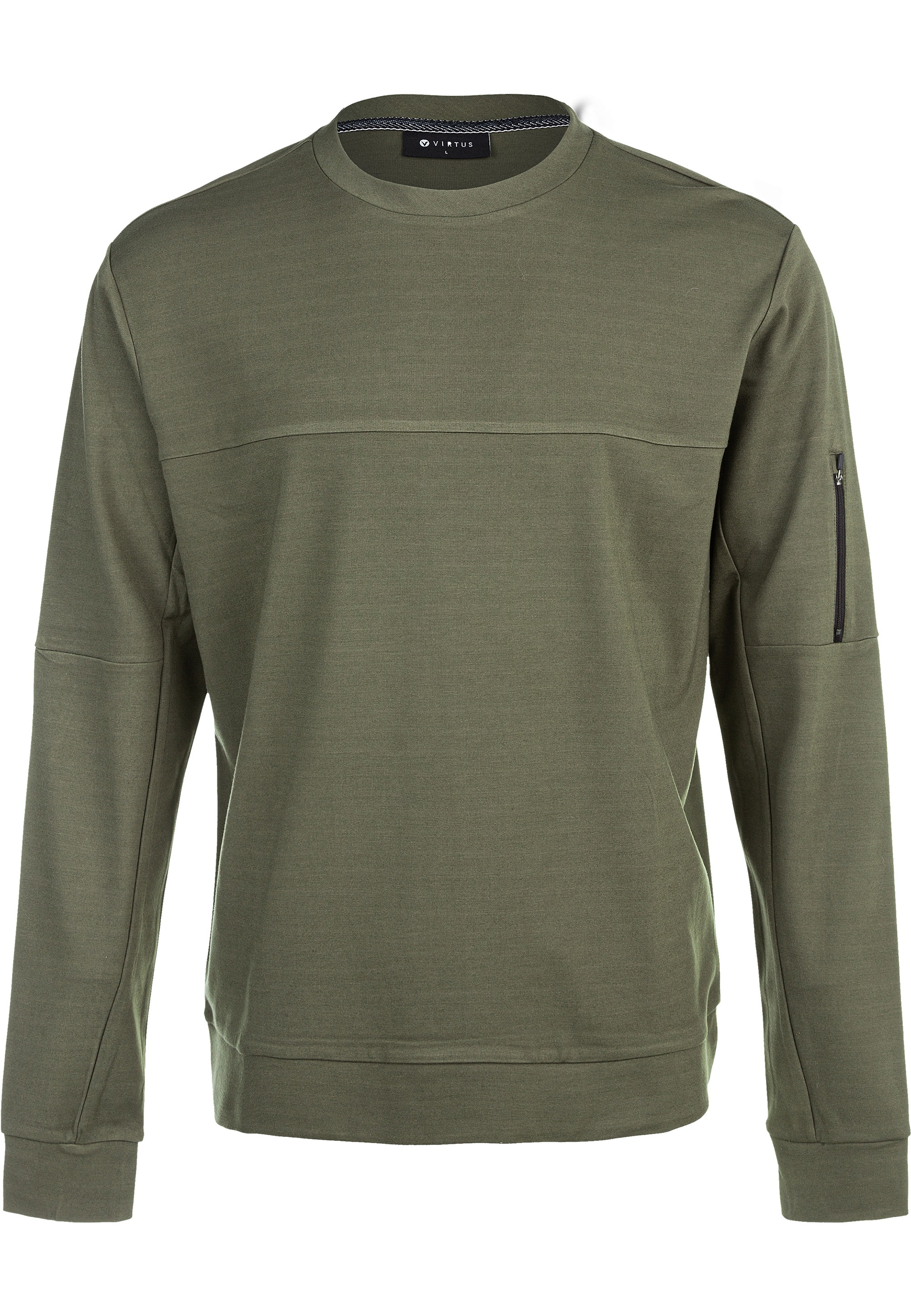 Virtus Sweatshirt »Leislon M Crew Neck«, mit praktischer Ärmeltasche