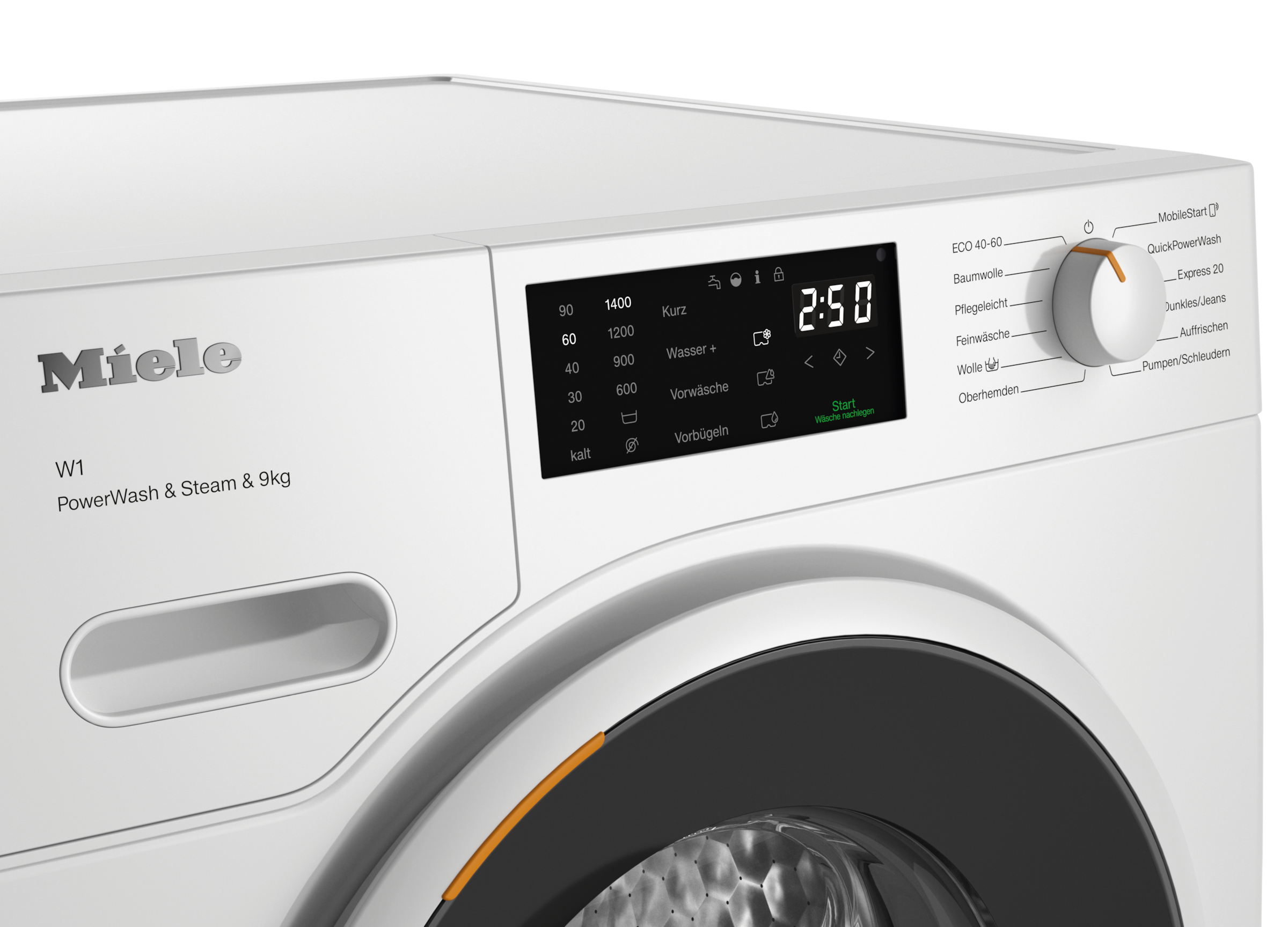 Miele Waschmaschine »WWD380 WPS PWash&Steam&9kg«, 9 kg, 1400 U/min