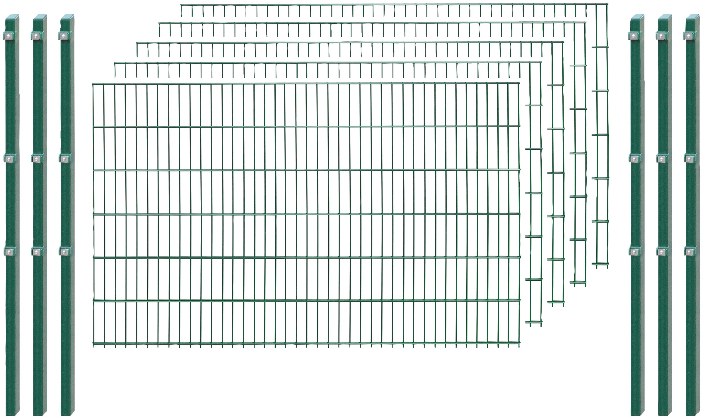 Arvotec Doppelstabmattenzaun »0014-0095-010«, (Set), 123 cm hoch, 5 Matten für 10 m, 6... kaufen