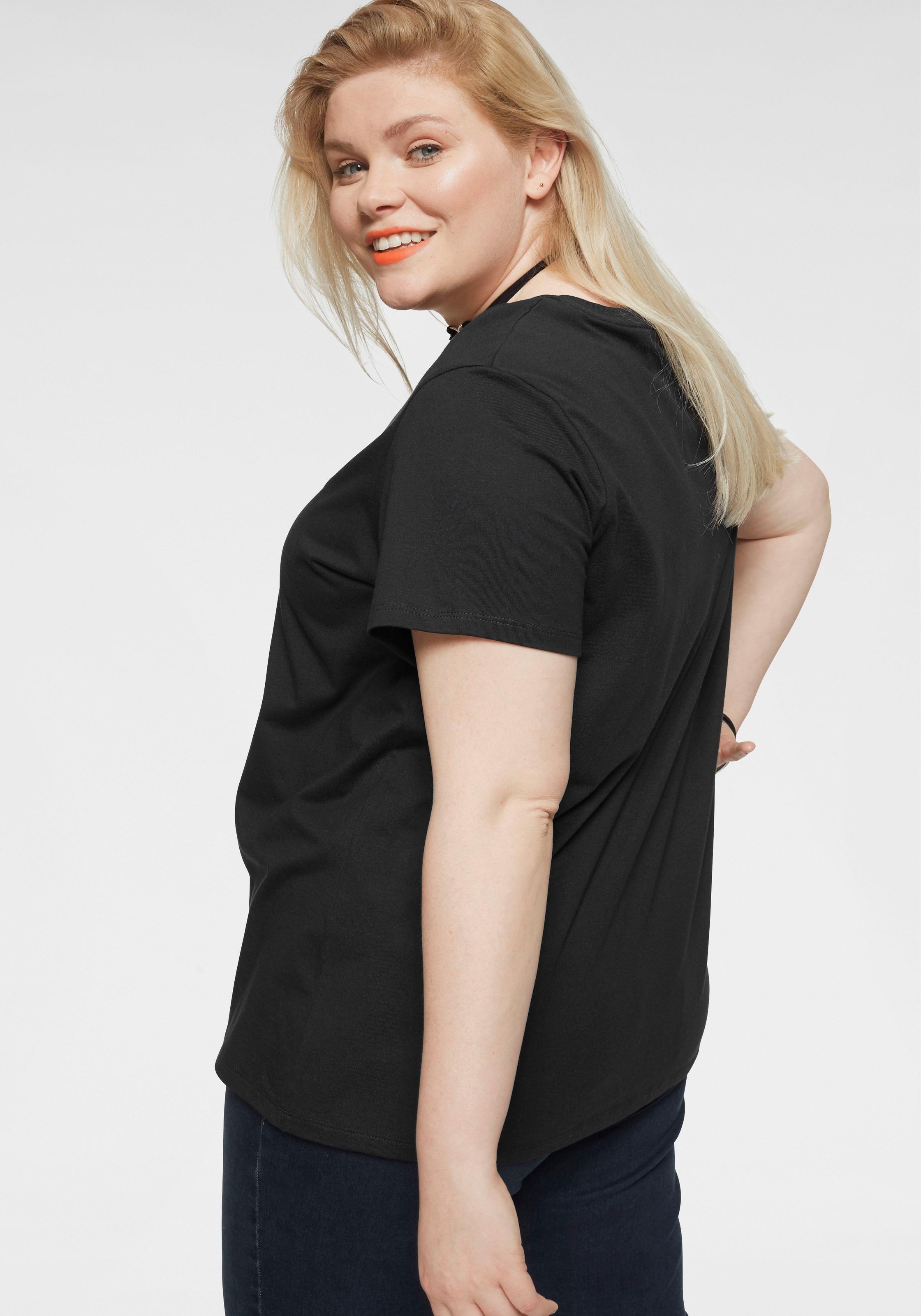 Levis Plus T-Shirt "THE PERFECT TEE" Figur umspielend günstig online kaufen