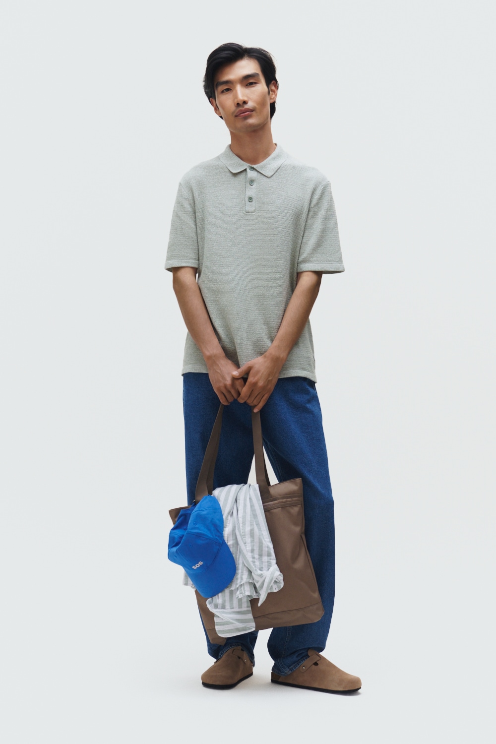 Jack & Jones Kurzarmpullover »JJEGEORGE KNIT POLO SS SN«, mit Polo Kragen
