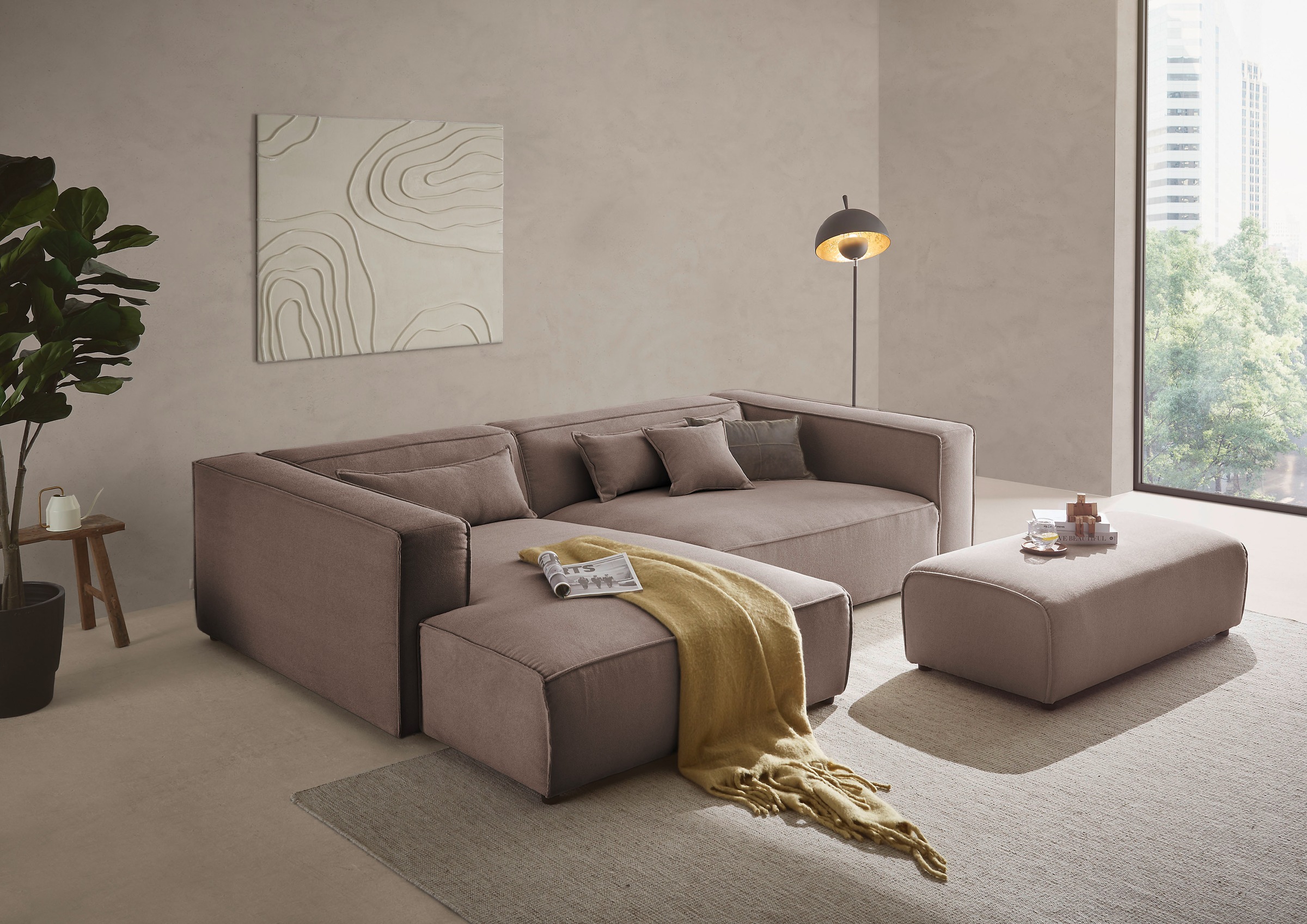 LeGer Home by Lena Gercke Polsterecke "PIARA XXL, L-Form mit Schlaffunktion günstig online kaufen
