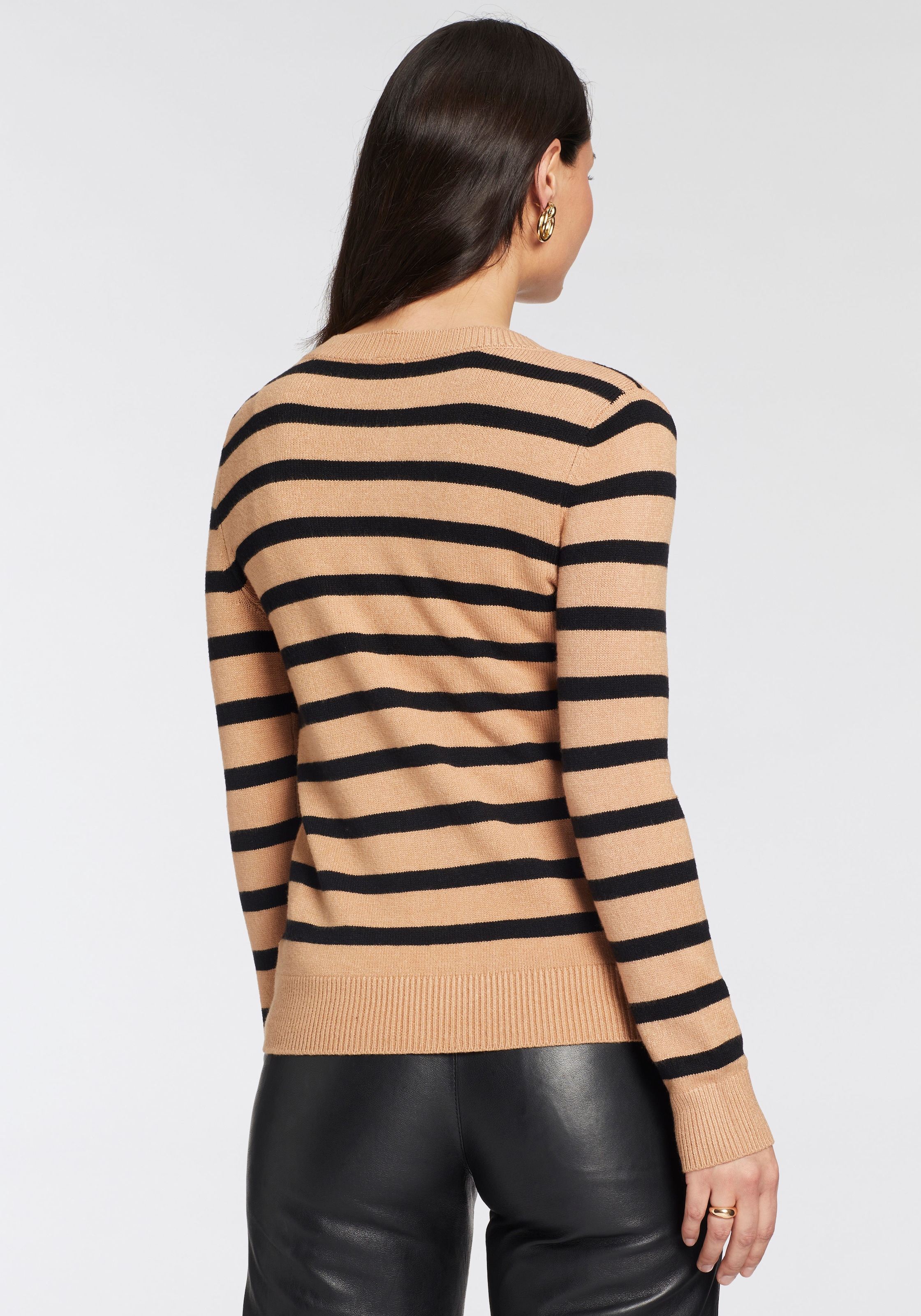 HECHTER PARIS Strickjacke, mit Kontraststreifen - NEUE KOLLEKTION