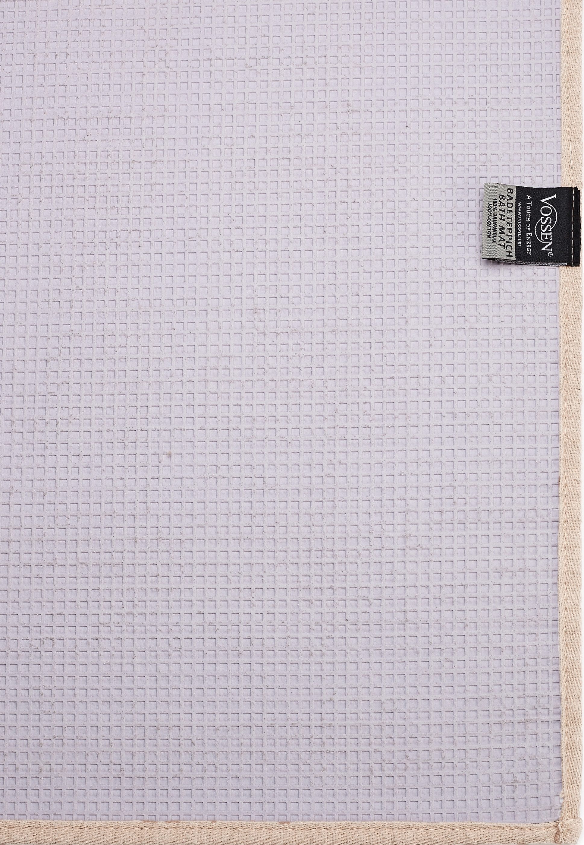 Thumbnail - Vossen Badematte "Exclusive" Höhe 20 mm rutschhemmend beschichtet fußbodenheizungsgeeignet Badteppich, Uni-Farben, Karo ...