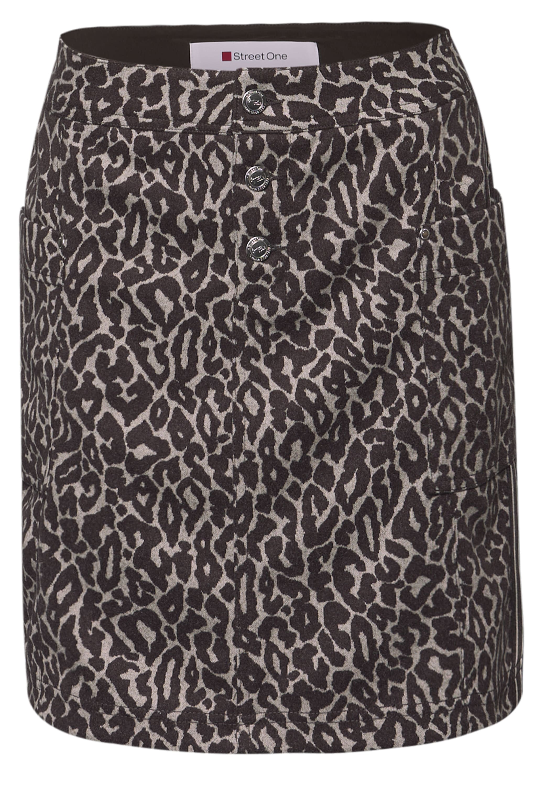STREET ONE Minirock mit Leo-Muster