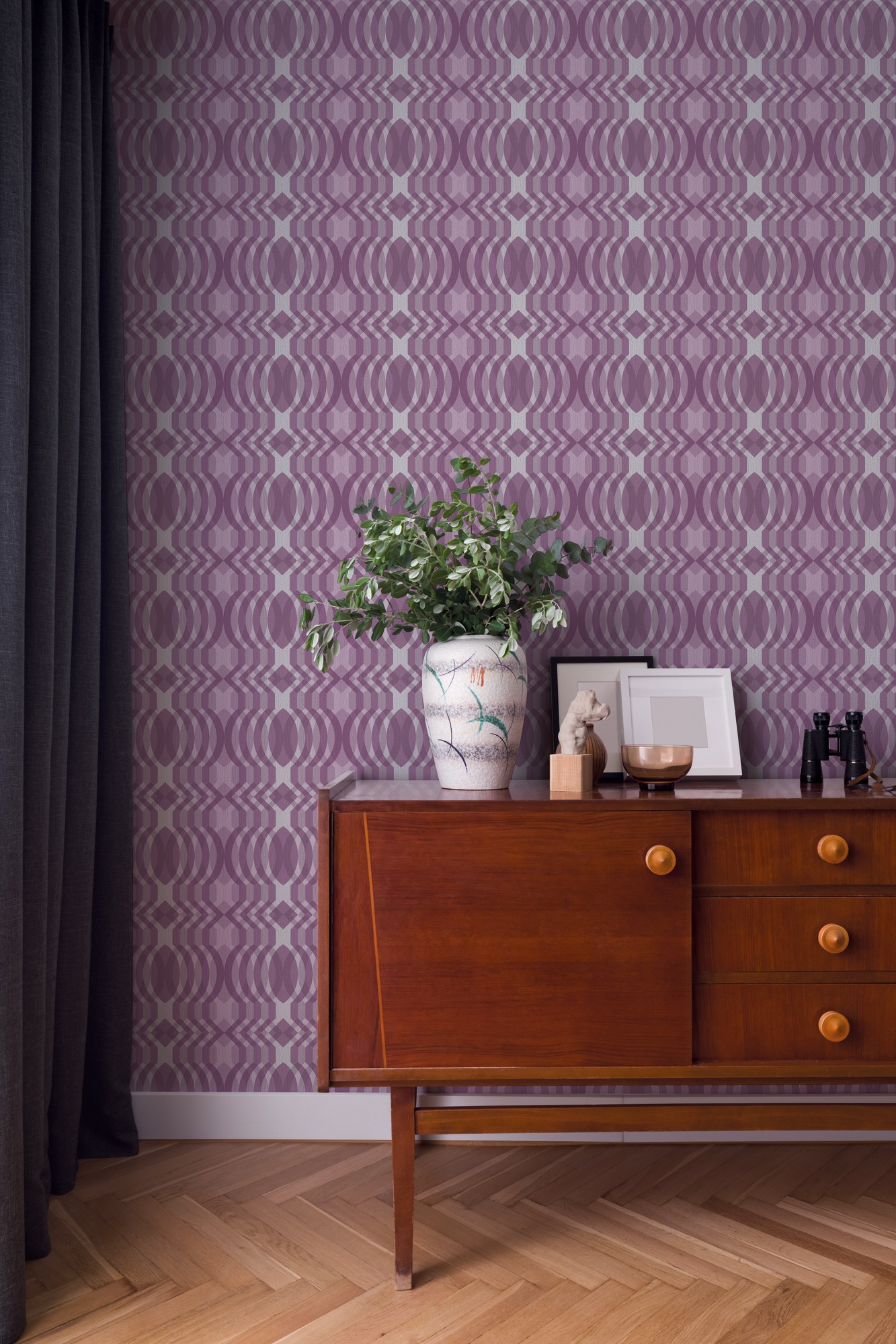 A.S. Création Vliestapete »Retro Chic 3D-Tapete Mustertapete Wellenoptik 3D« matt strukturiert Vliestapete Comic für Schlafzimmer Küche Wohnzimmer 3D Design modern