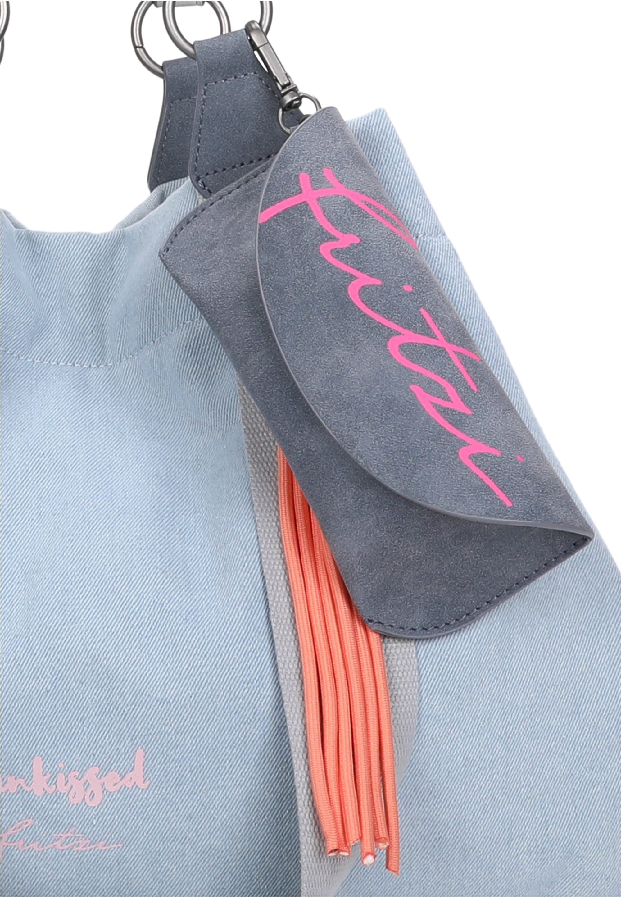 Fritzi aus Preußen Henkeltasche »Izzy Medium Limited Washed Denim«, mit abnehmbarem Brillenetui