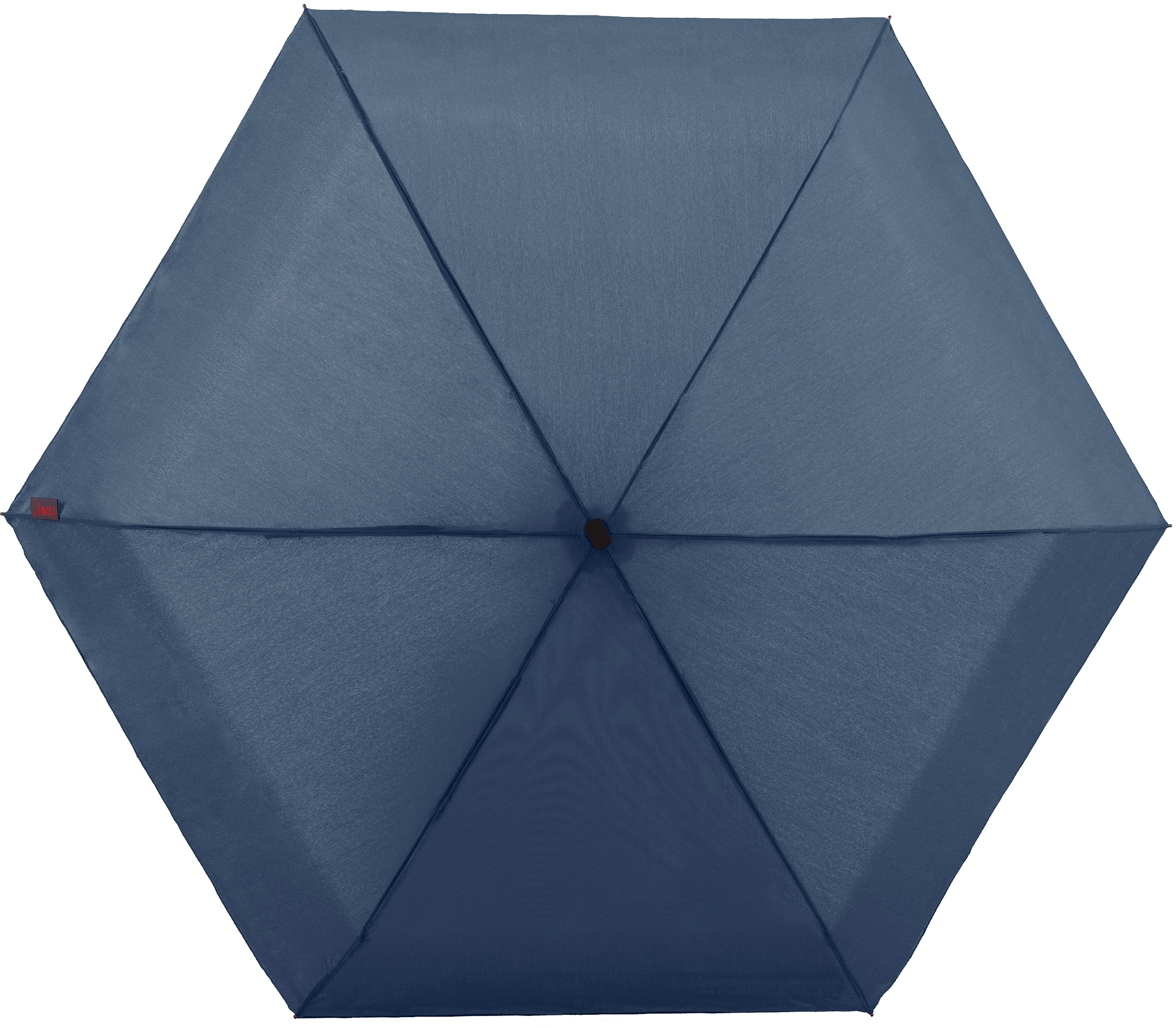 EuroSCHIRM® Taschenregenschirm »Dainty marineblau« kurz und flach extra