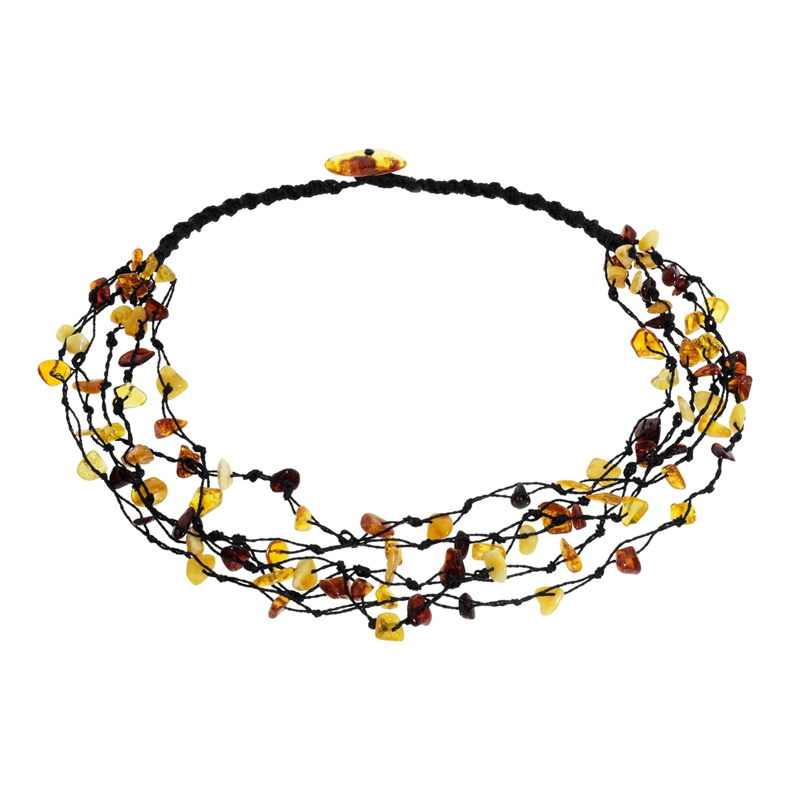 OSTSEE-SCHMUCK Damen Gliederkette "Ostsee-Schmuck Kette Theda Kette Theda", 50cm, Bernstein, L: 50, braun, Bernstein, Halsketten