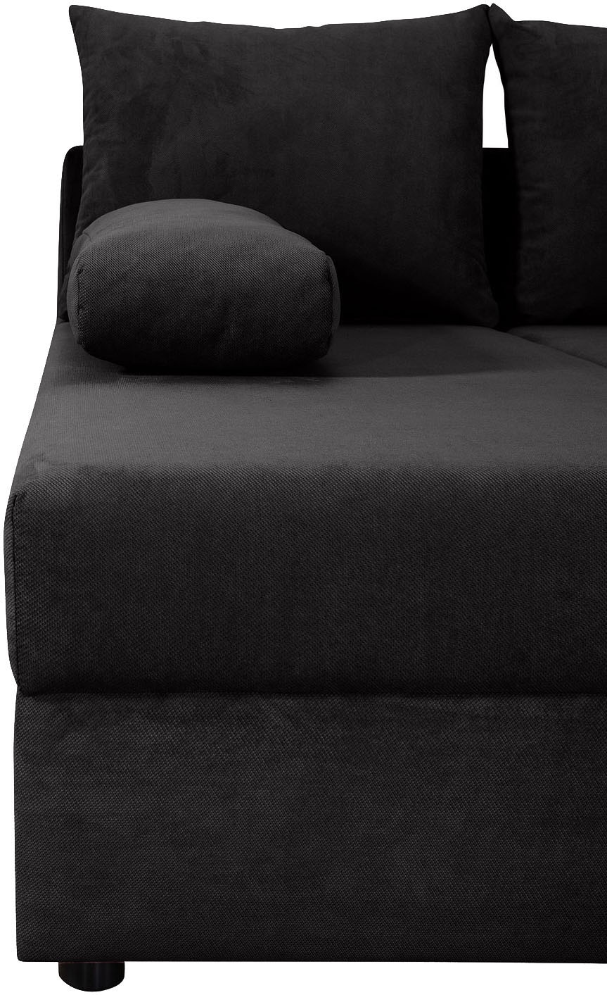 COLLECTION AB Wohnlandschaft »Pico U-Form«, Breite 220, ohne Armlehne mit Schlaffunktion, Bettkasten