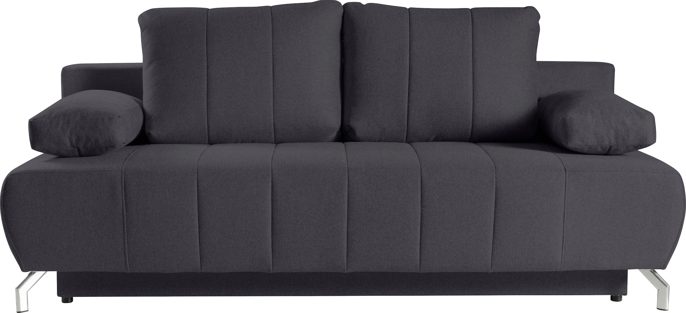 WERK2 Schlafsofa »Troya«, 2-Sitzer Sofa und Schlafcouch mit Federkern & Bettkasten