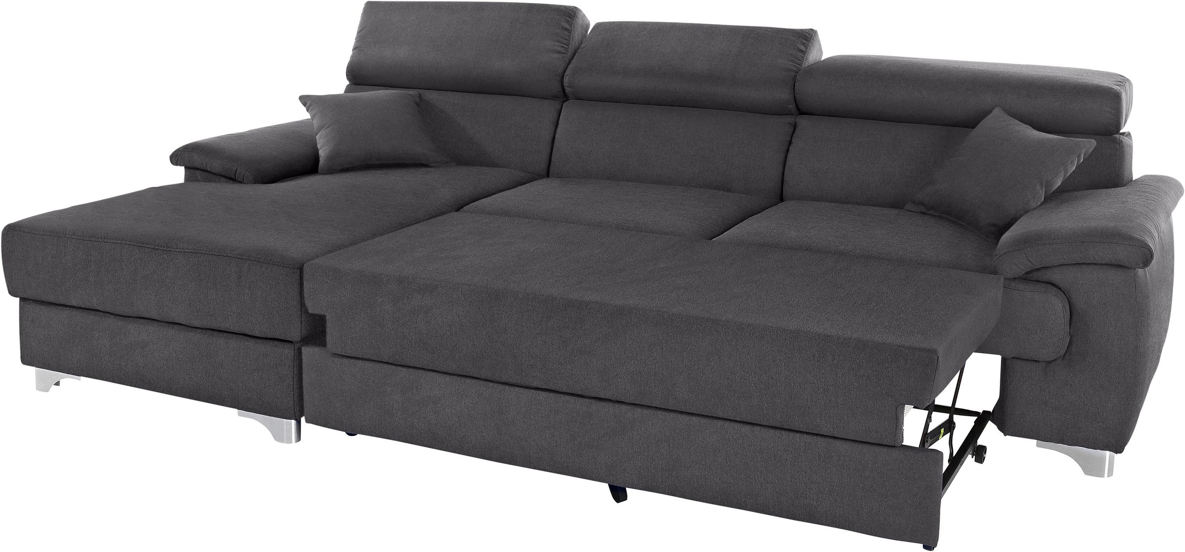 Thumbnail - DOMO collection Ecksofa "Mira, inklusive Kopfteilverstellung für mehr Wohlfühlkomfort, L-Form", wahlweise mit Bettfunkti...