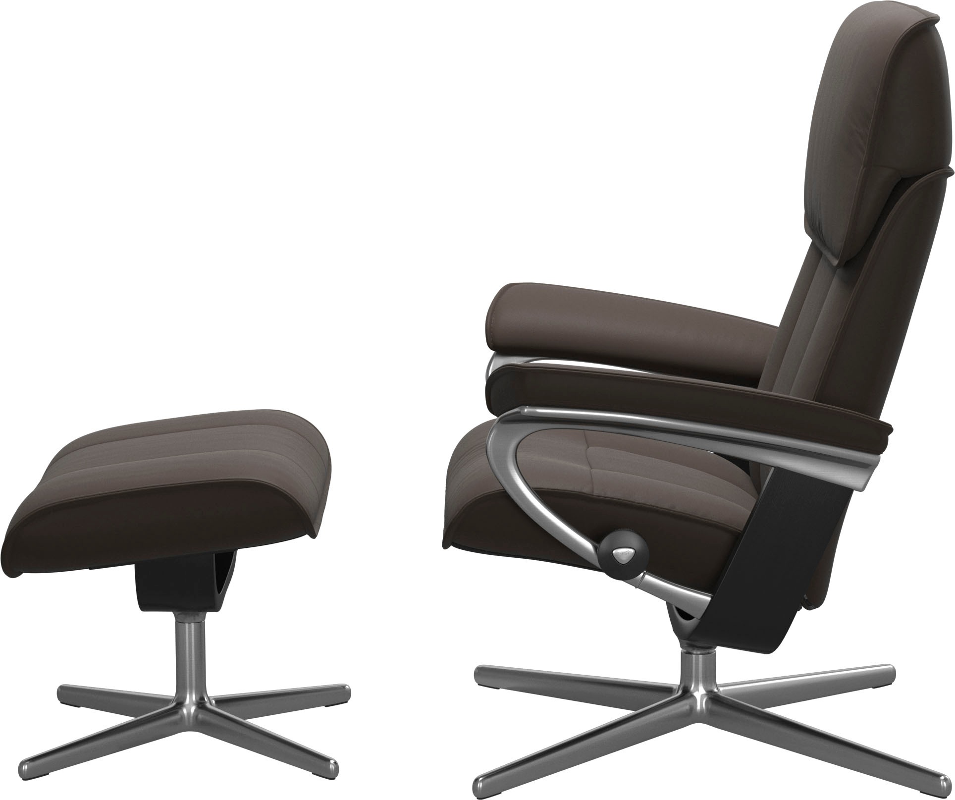 Stressless® Relaxsessel »Admiral«, mit Cross Base, Größe M & L, Holzakzent Schwarz