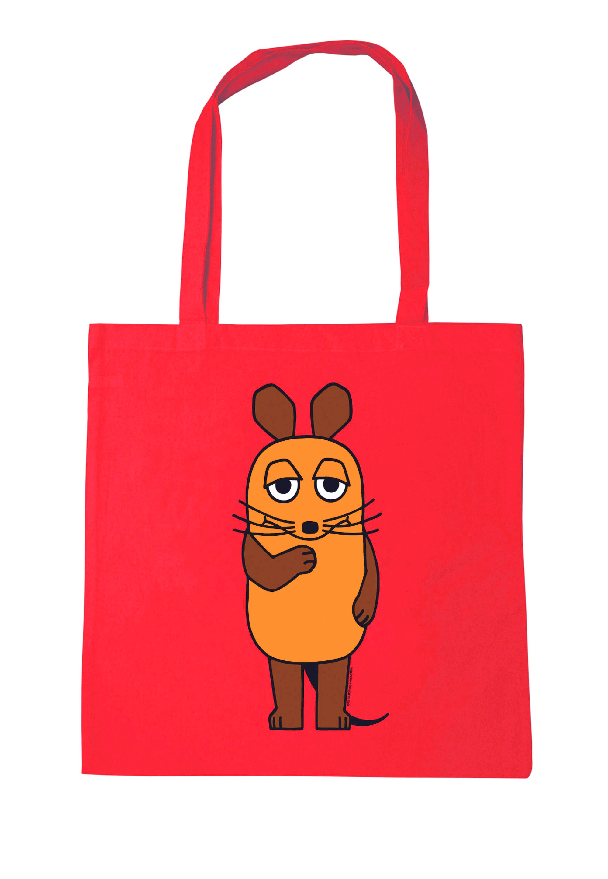 Henkeltasche »Baumwolltasche Die Sendung mit der Maus«, mit Sendung mit der Maus-Logo