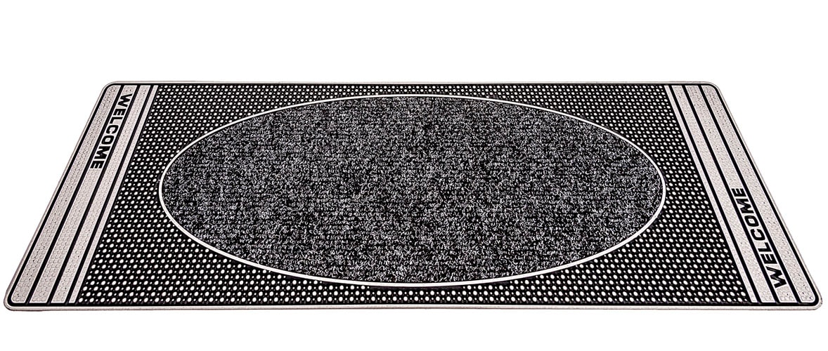 Home2Fashion Fußmatte »CenterClean«, rechteckig, 8 mm Höhe, schmale Schmutzfangmatte, strapazierfähig, In- und Outdoor geeignet