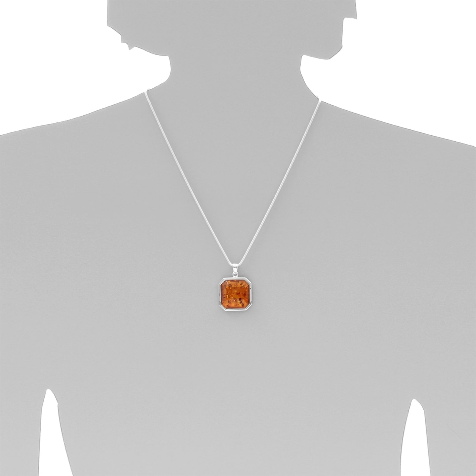 OSTSEE-SCHMUCK Kette mit Anhänger »Ostsee-Schmuck Kette mit Anhänger Xenia Kette mit Anhänger Xenia«, (2 tlg.)