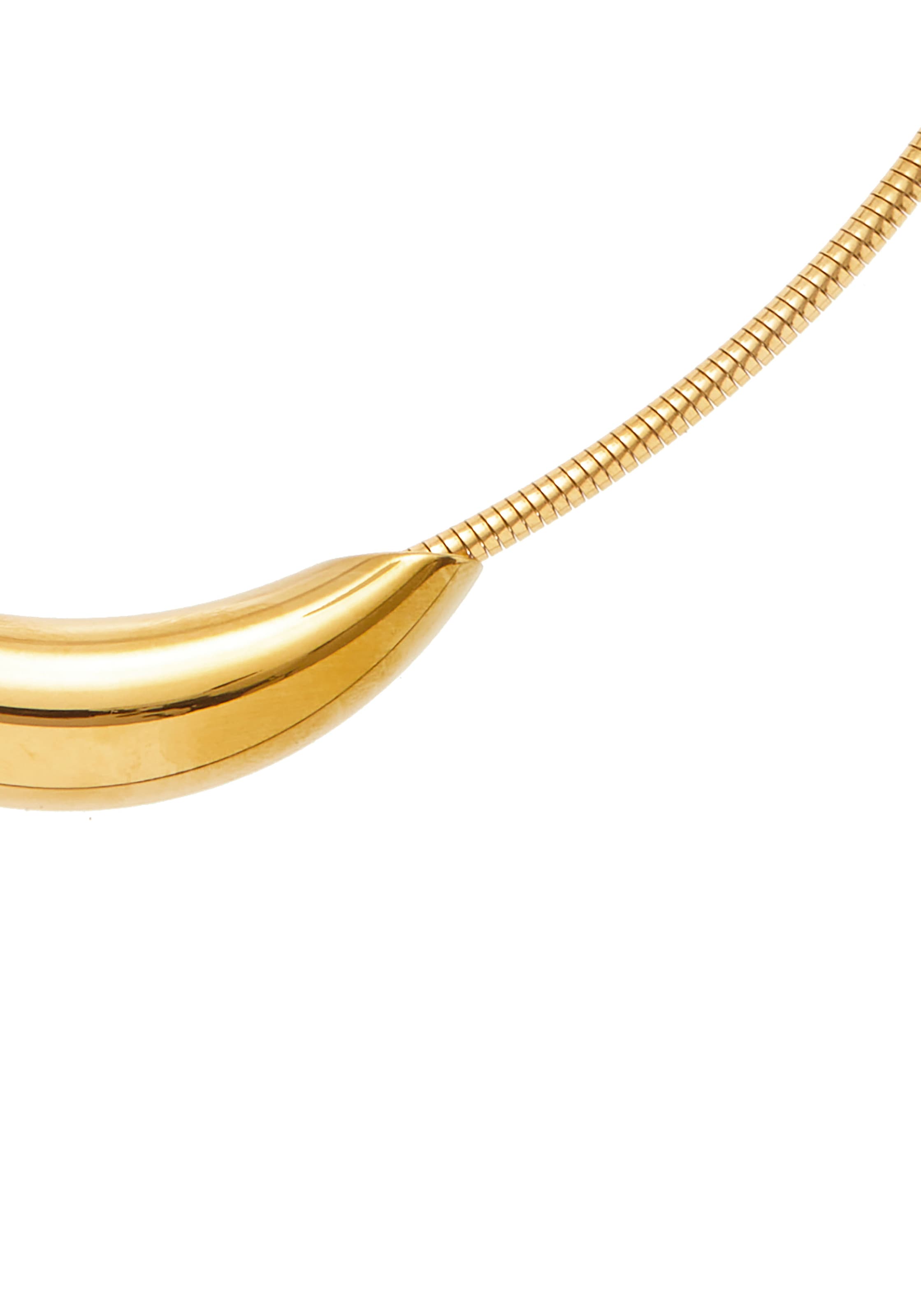 LASCANA Schlangenkette »Halskette mit Röhrchen Anhänger« Hochwertiges Collier mit Goldbeschichtung