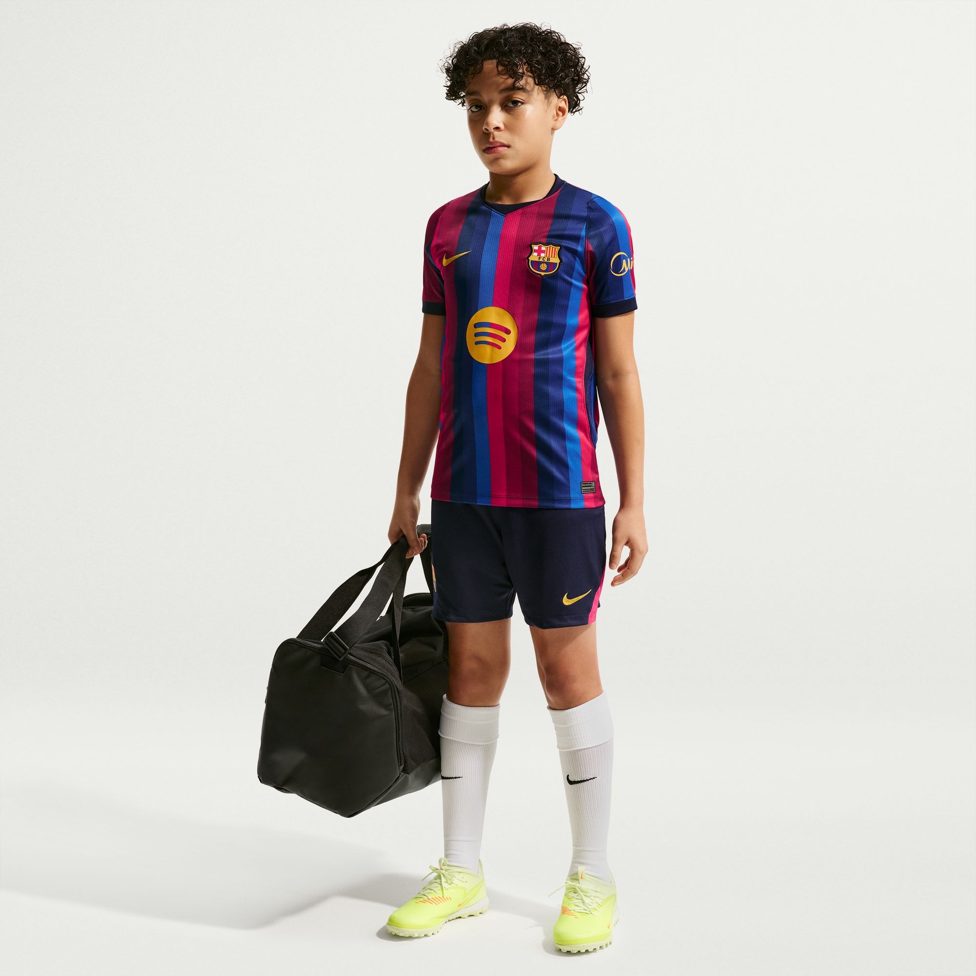 Nike Fußballtrikot »FCB Y NK DF JSY SS STAD HM« mit Rundhalsausschnitt, Kurzarm, aus Polyester
