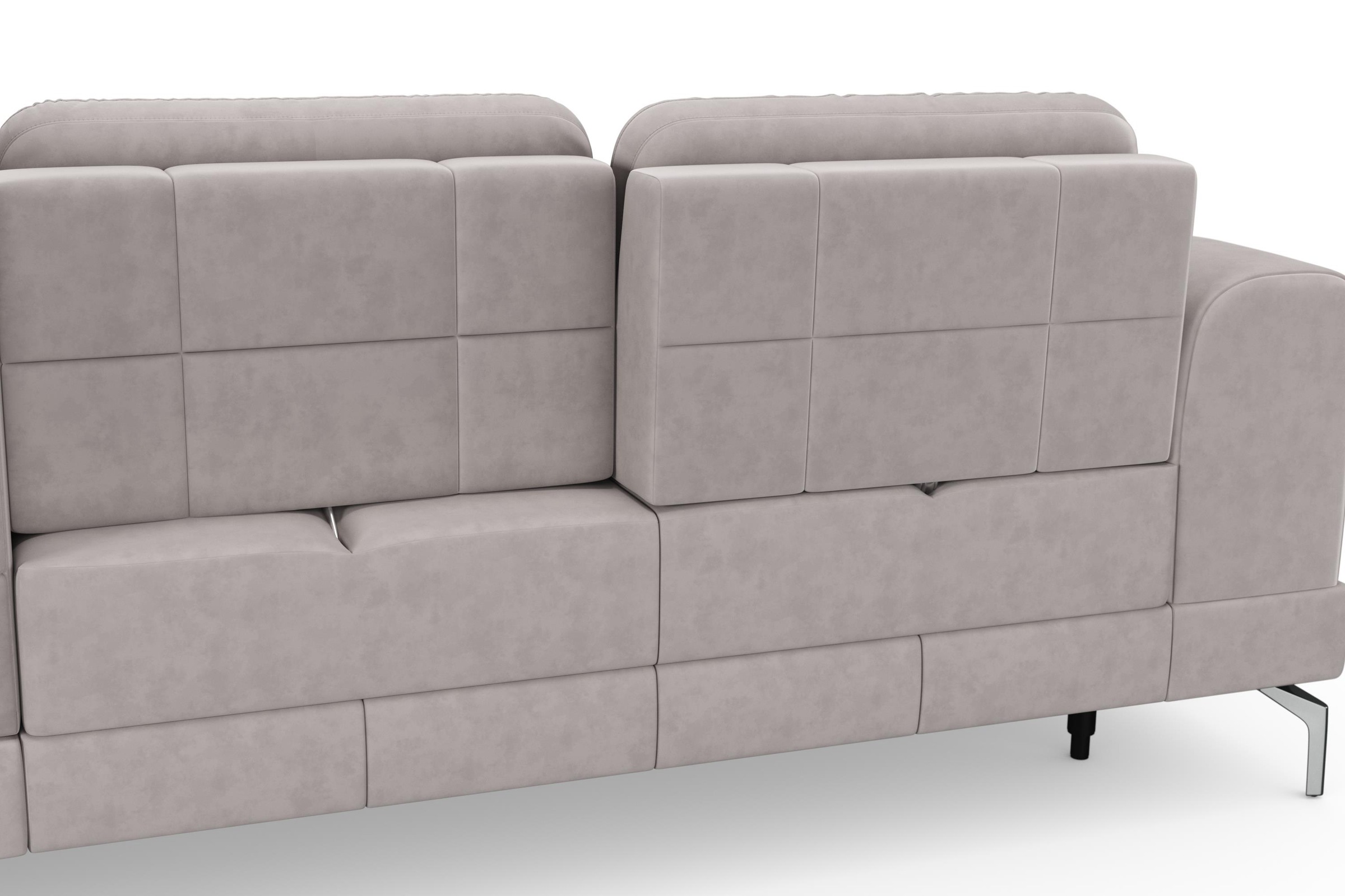 sit&more Ecksofa »Bendigo L-Form«, inklusive Sitztiefenverstellung, Bodenfreiheit 15 cm, 2 Fußfarben