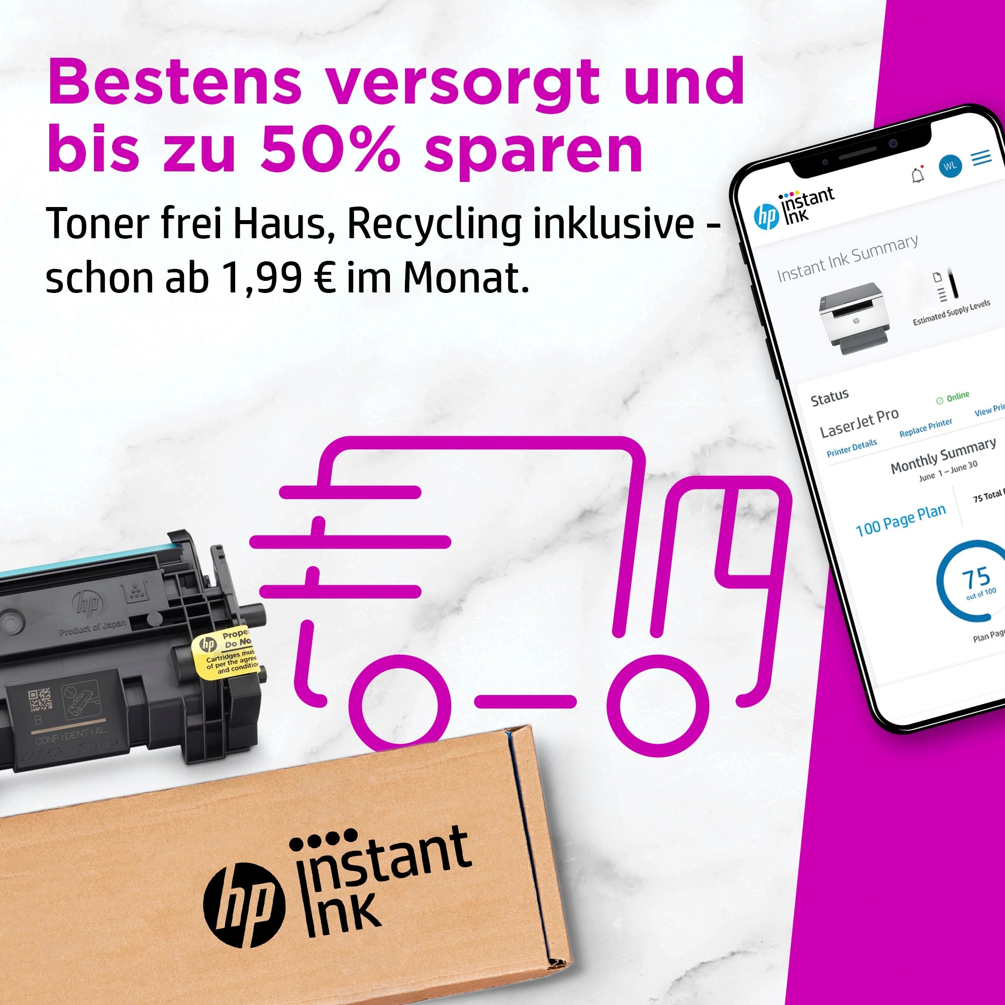 HP Multifunktionsdrucker »LaserJet MFP M234sdn«, 2 Monate gratis Drucken mit HP Instant Ink inklusive