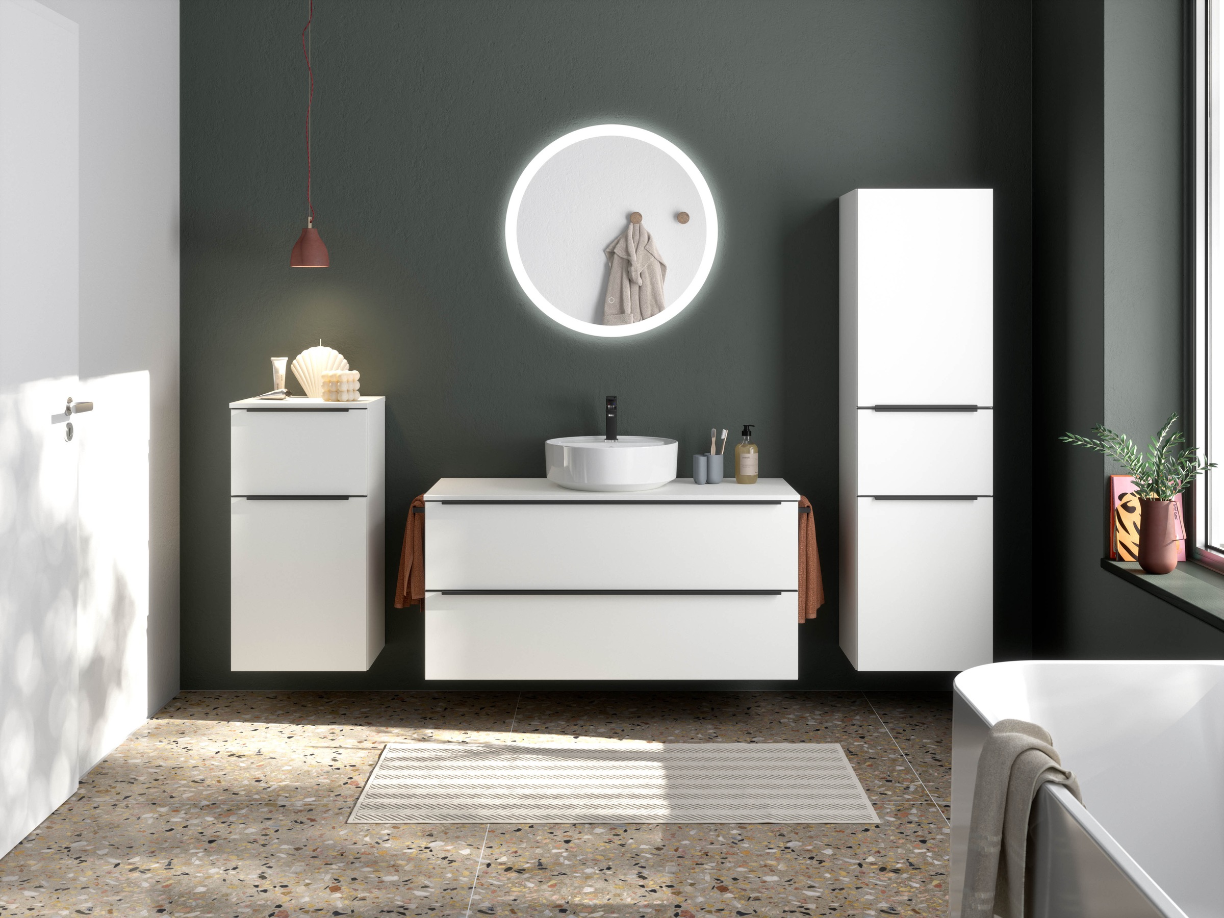 nobilia Badmöbel-Set "Alvene", (4 St., vormontiert, mit Soft-Close), inkl. günstig online kaufen