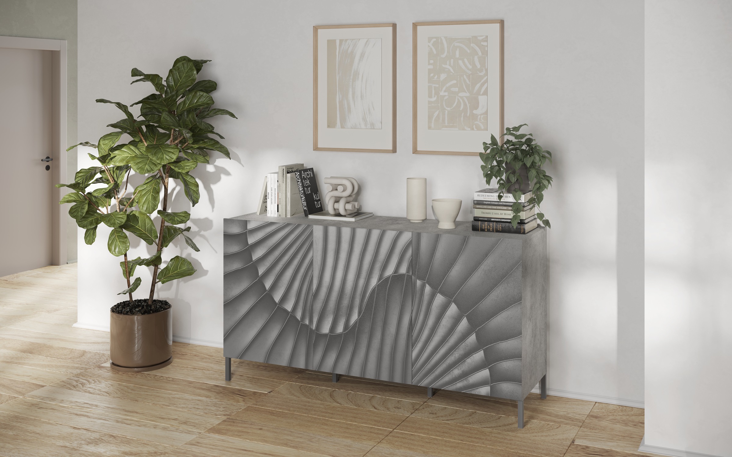 INOSIGN Sideboard "Snake Breite 181 cm, moderne Kommode mit 3 Türen", Anric günstig online kaufen