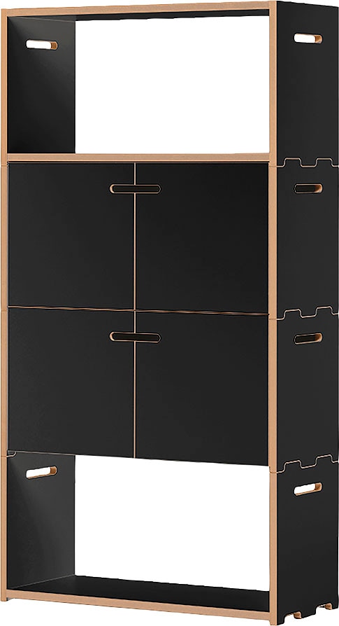Mehrzweckregal »hochstapler 2x2-Set«, in zwei Farben, Breite/Höhe: 76/143,9 cm