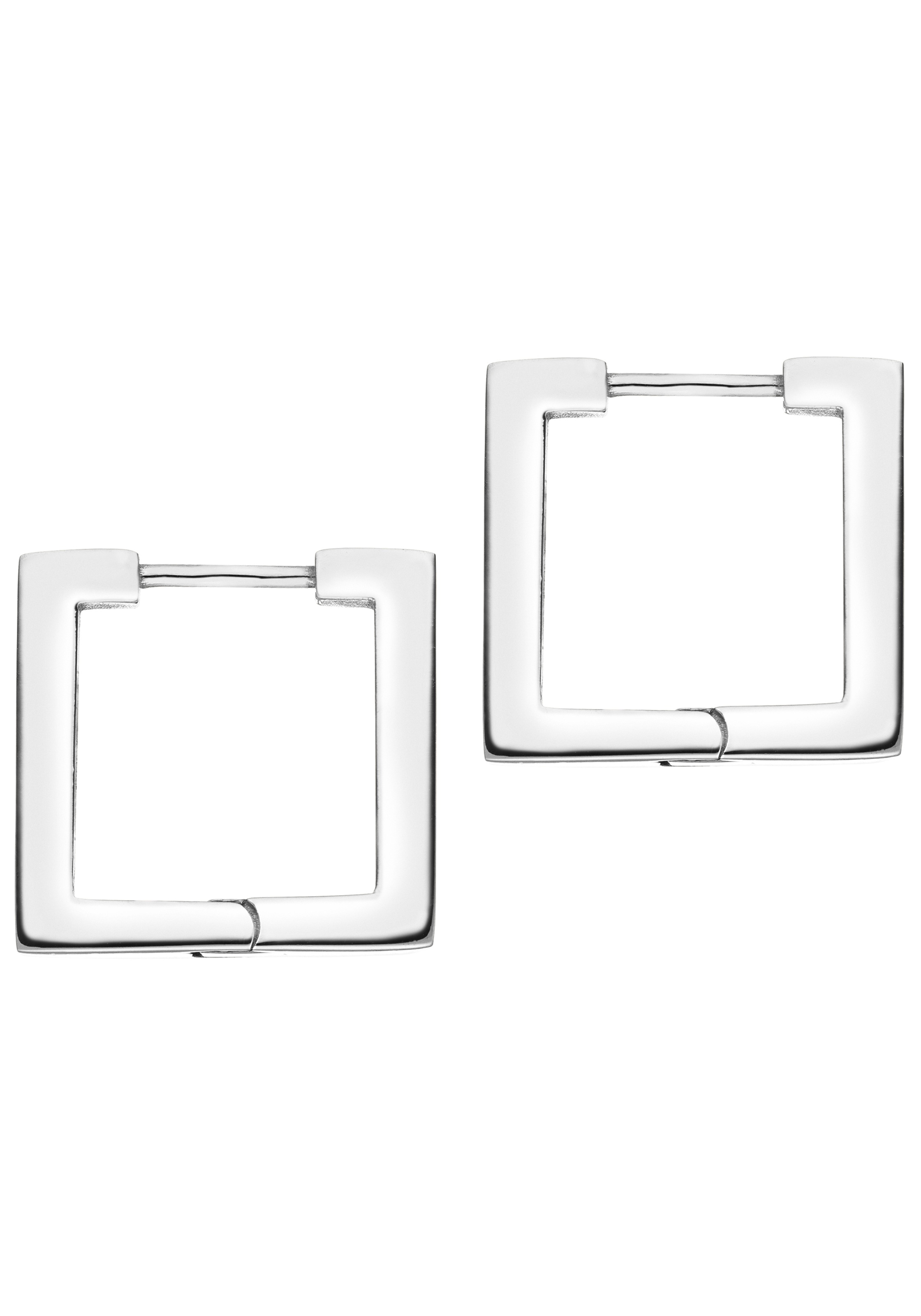 JOBO Paar Creolen »Quadrat« Edelstahl 18 mm
