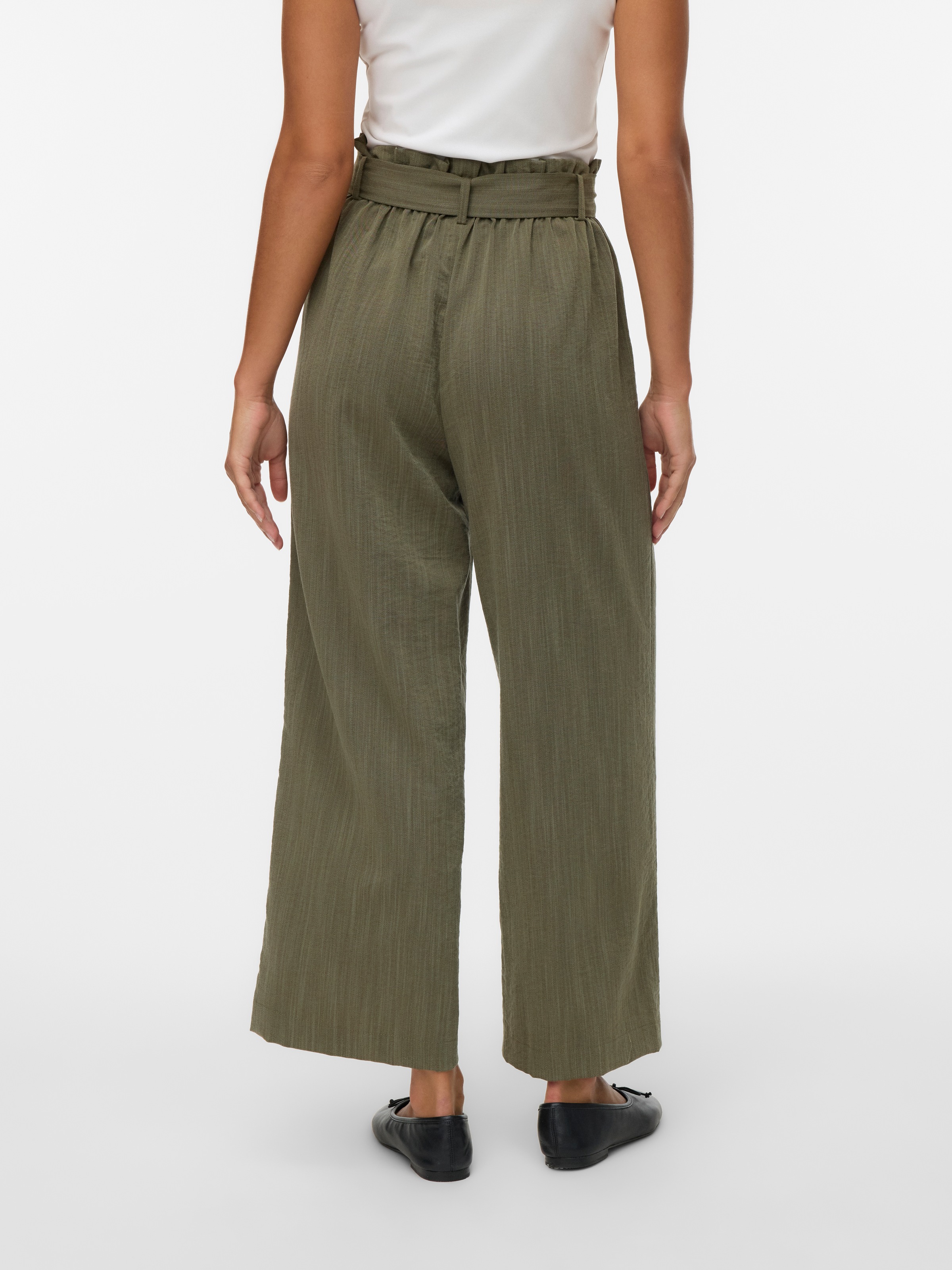 Vero Moda Paperbag-Hose "VMSYDNEY HW PAPERBAG ANKLE PANT NOOS" Materialmix günstig online kaufen