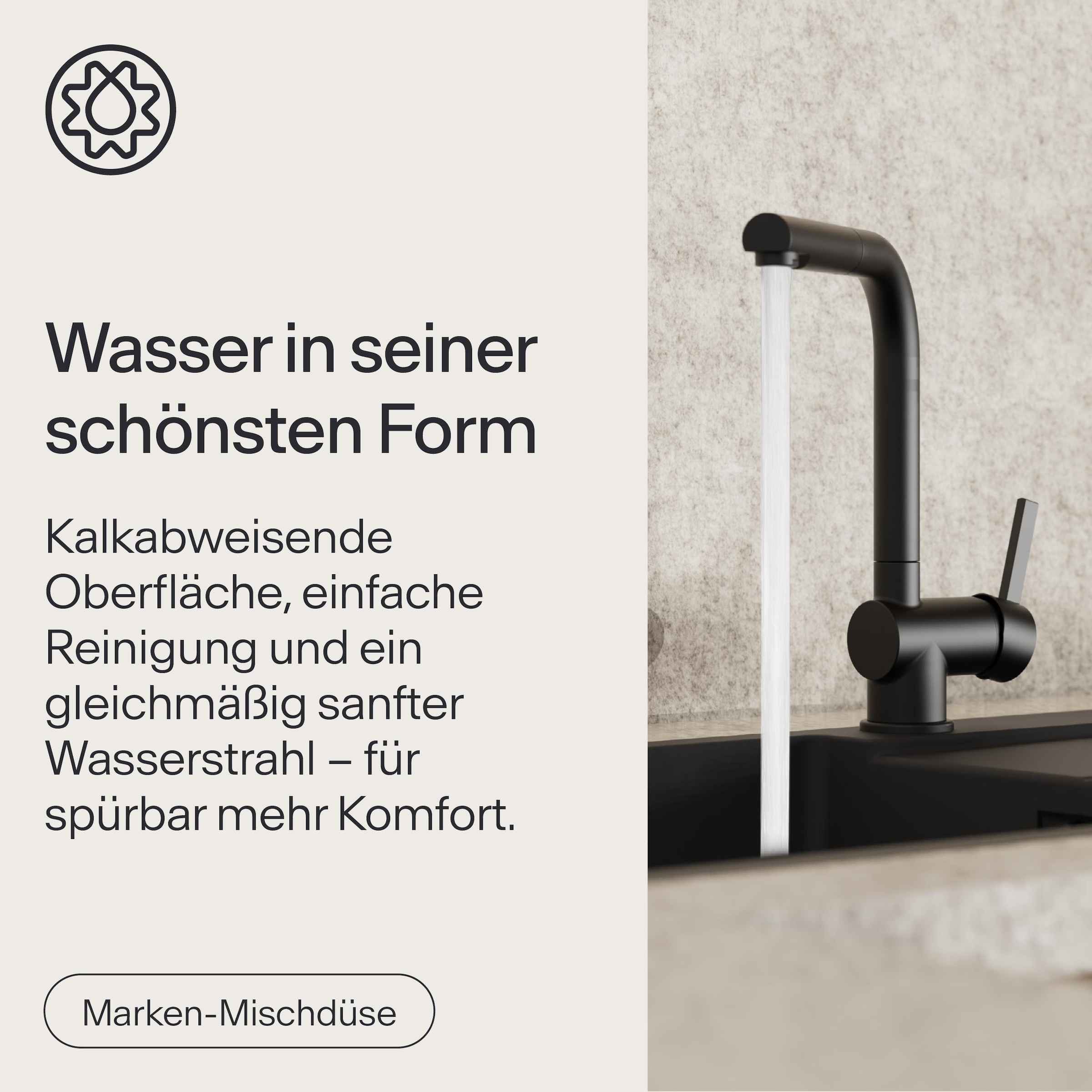 WASSERWERK Spültischarmatur »WK 4, Wasserhahn, Küche, Einhebelmischer«
