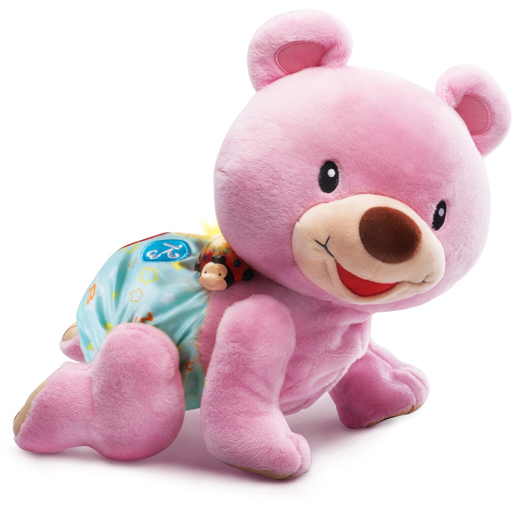 Vtech® Kuscheltier »VTechBaby, Krabbel mit mir - Bär, rosa«