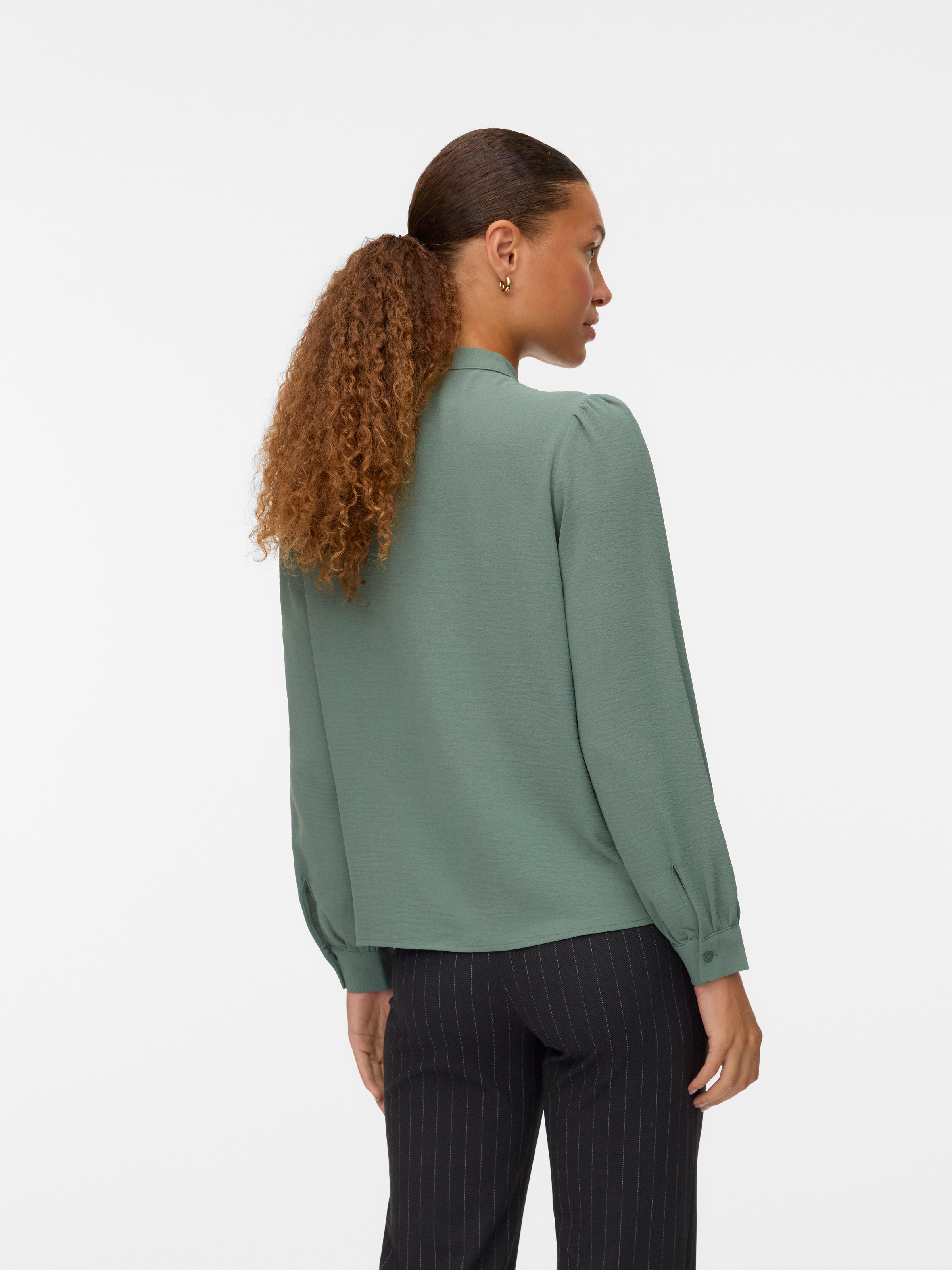 Vero Moda Langarmbluse "VMEMMA LS LACE SHIRT WVN GA NOOS" günstig online kaufen