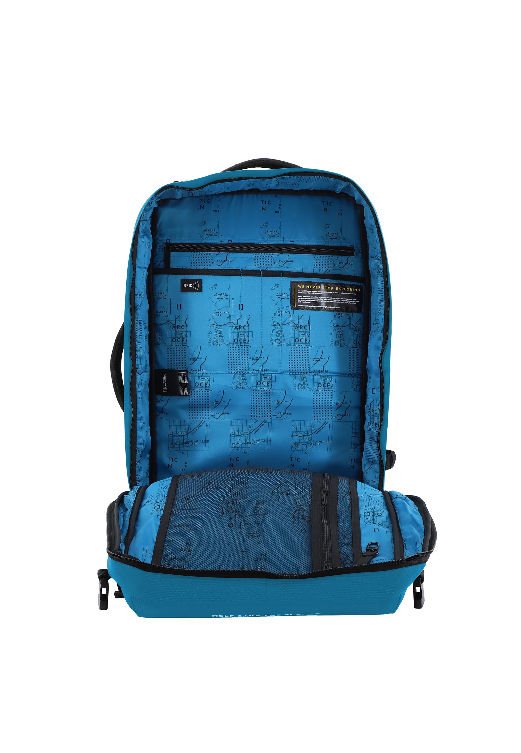 NATIONAL GEOGRAPHIC Cityrucksack »OCEAN«, Mit praktischem Ordnungssystem