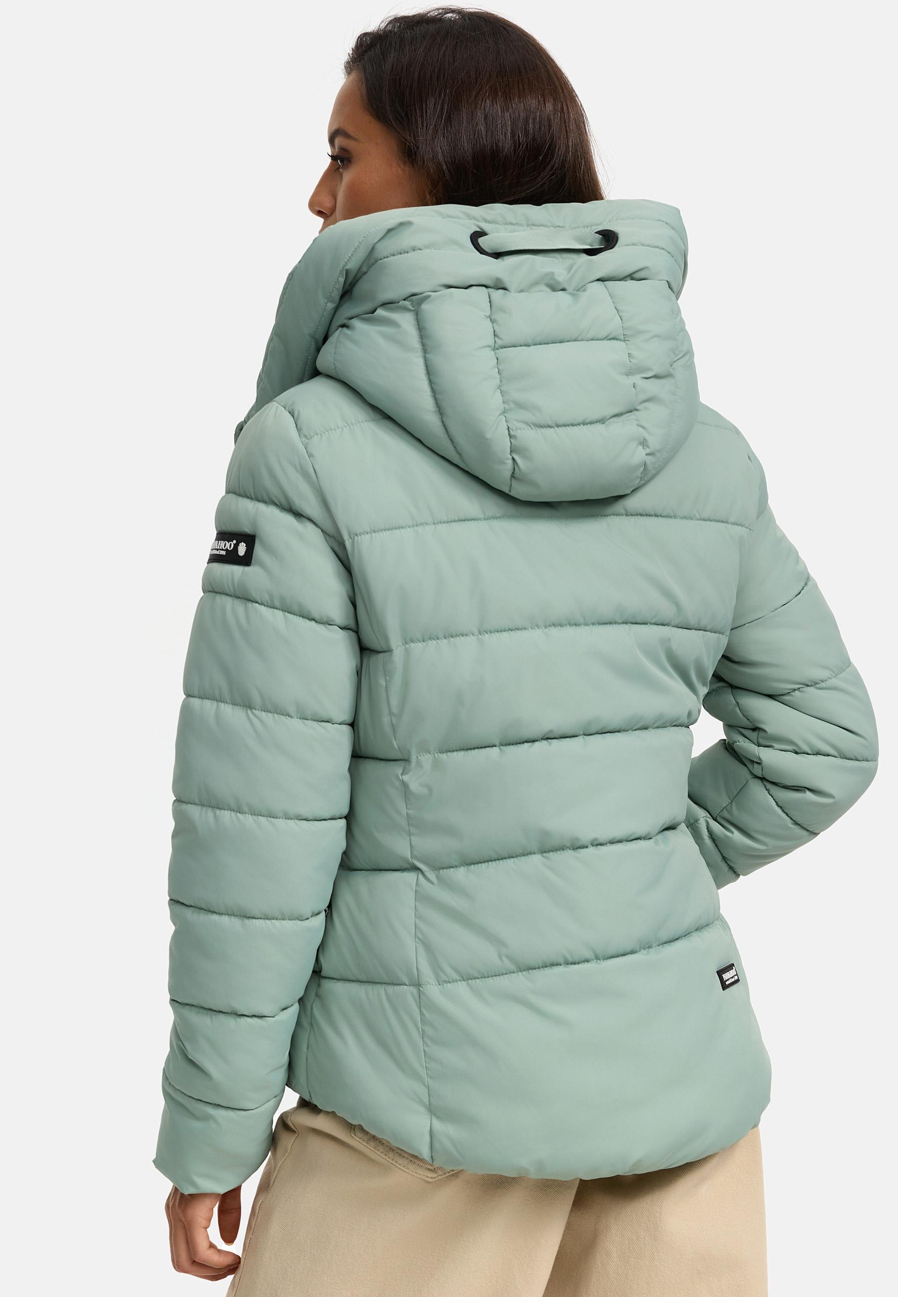Navahoo Steppjacke »Amayaa«, mit Kapuze, stylische Damen Winterjacke mit coolen Applikationen