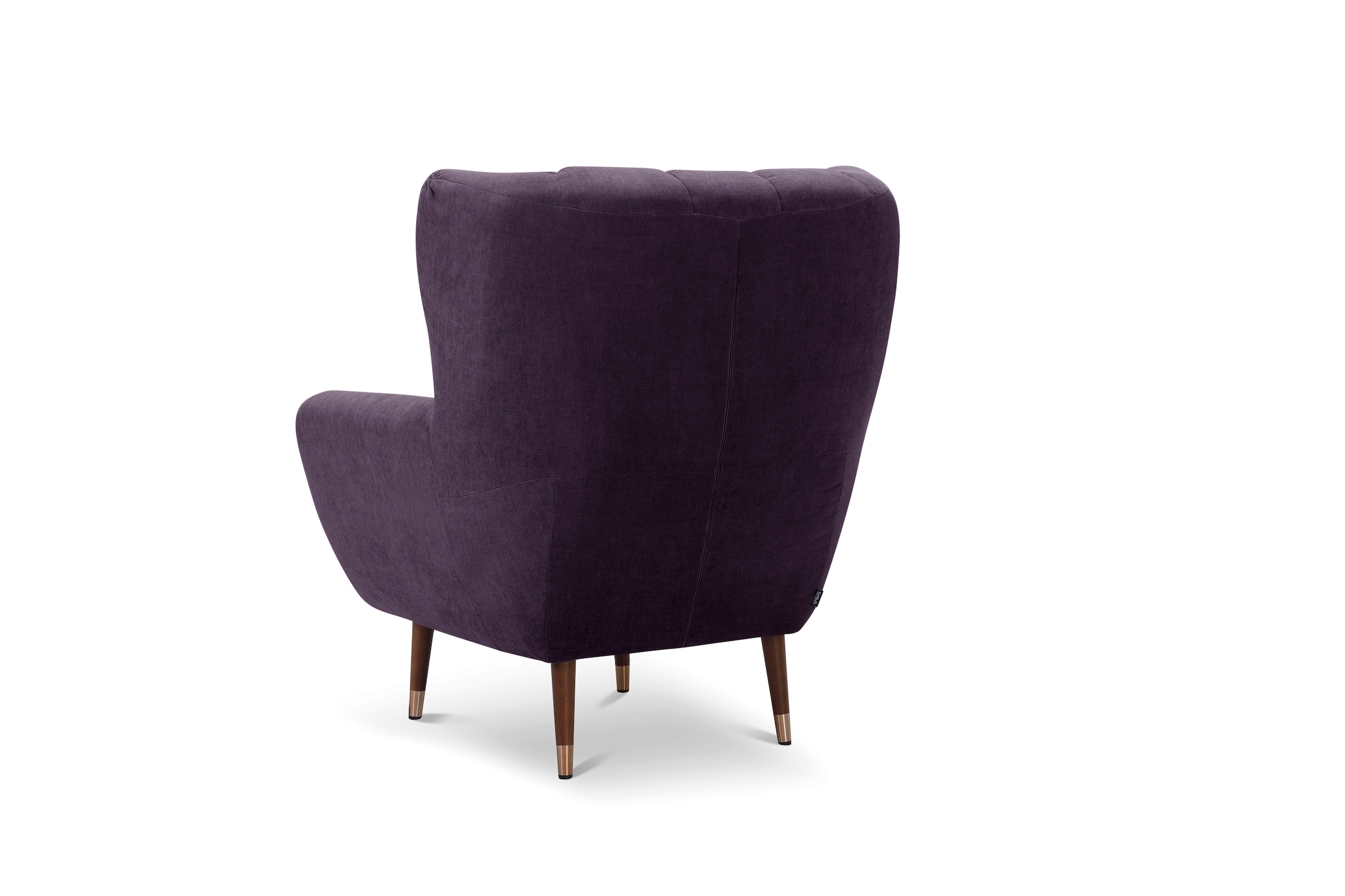 exxpo - sofa fashion Sessel »Polly, Ohrensessel, Loungesessel«, bequem mit hoher Rückenlehne, hohe Füße, hochwertige Bezüge