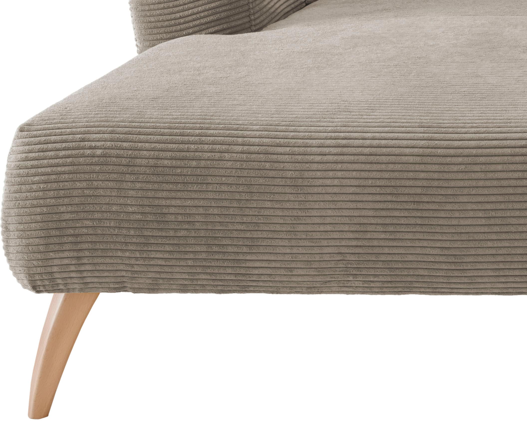 INOSIGN Ecksofa »Colori L-Form«, Holzfußfarbe wählbar, inkl. 4x Zierkissen