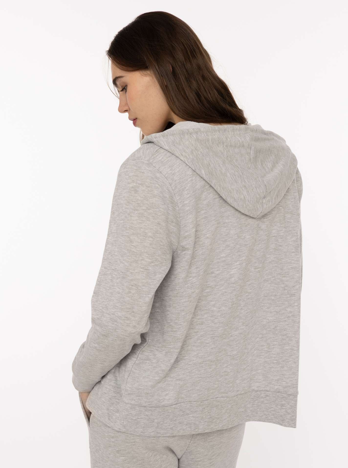 Zwillingsherz Kapuzensweatjacke »"Feel Good Club"« Kapuze, zum Binden, Taschen, kleine Stickerei vorne