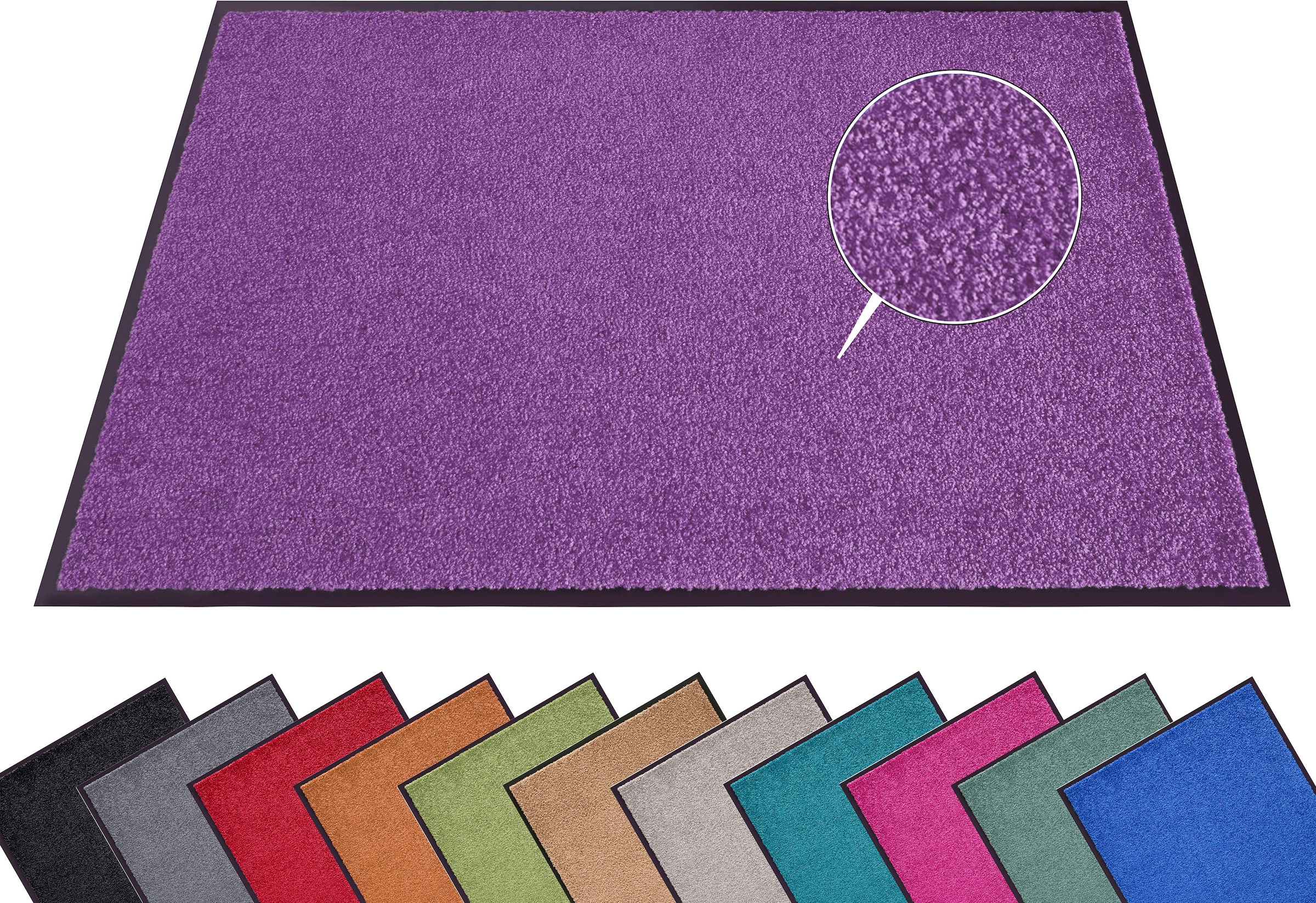 HANSE Home Fußmatte »Wash & Clean«, rechteckig, 7 mm Höhe, Schmutzfangmatte, Türmatte, In- und Outdoor, Teppich, Läufer, waschbar