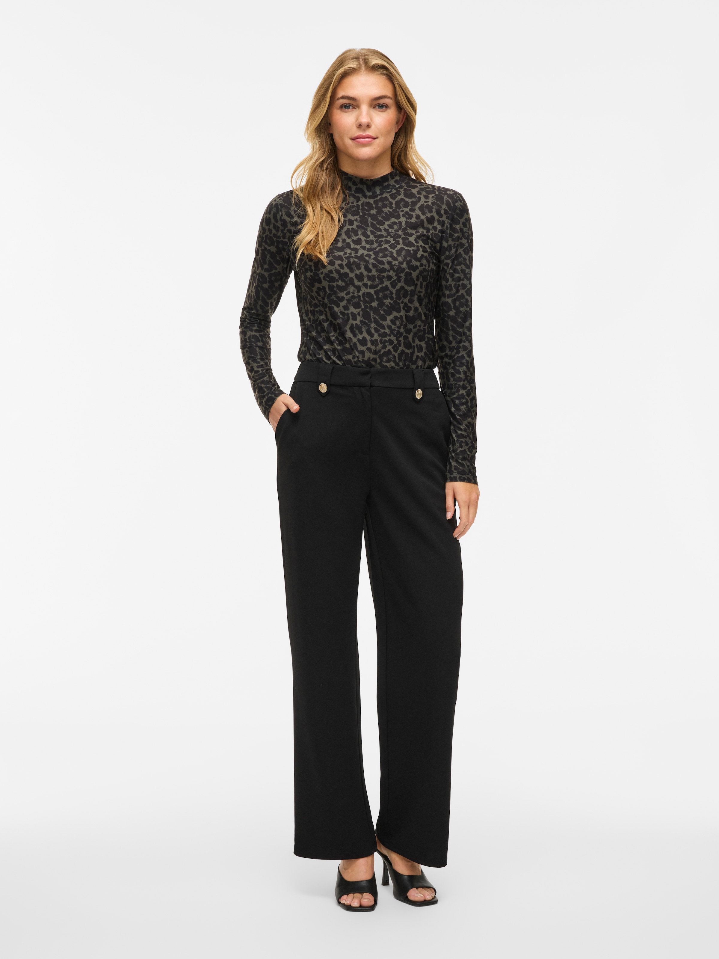 Vila Anzughose »VICLUA HW WIDE BUTTON PANTS- NOOS«